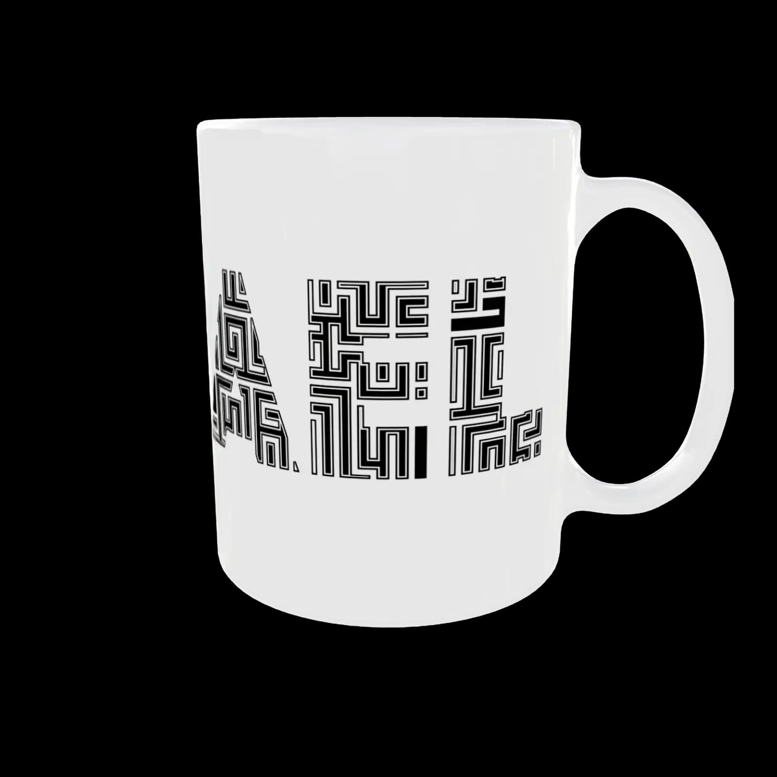 Personalised Name Mug Maze Design Custom Sublimation Gifts