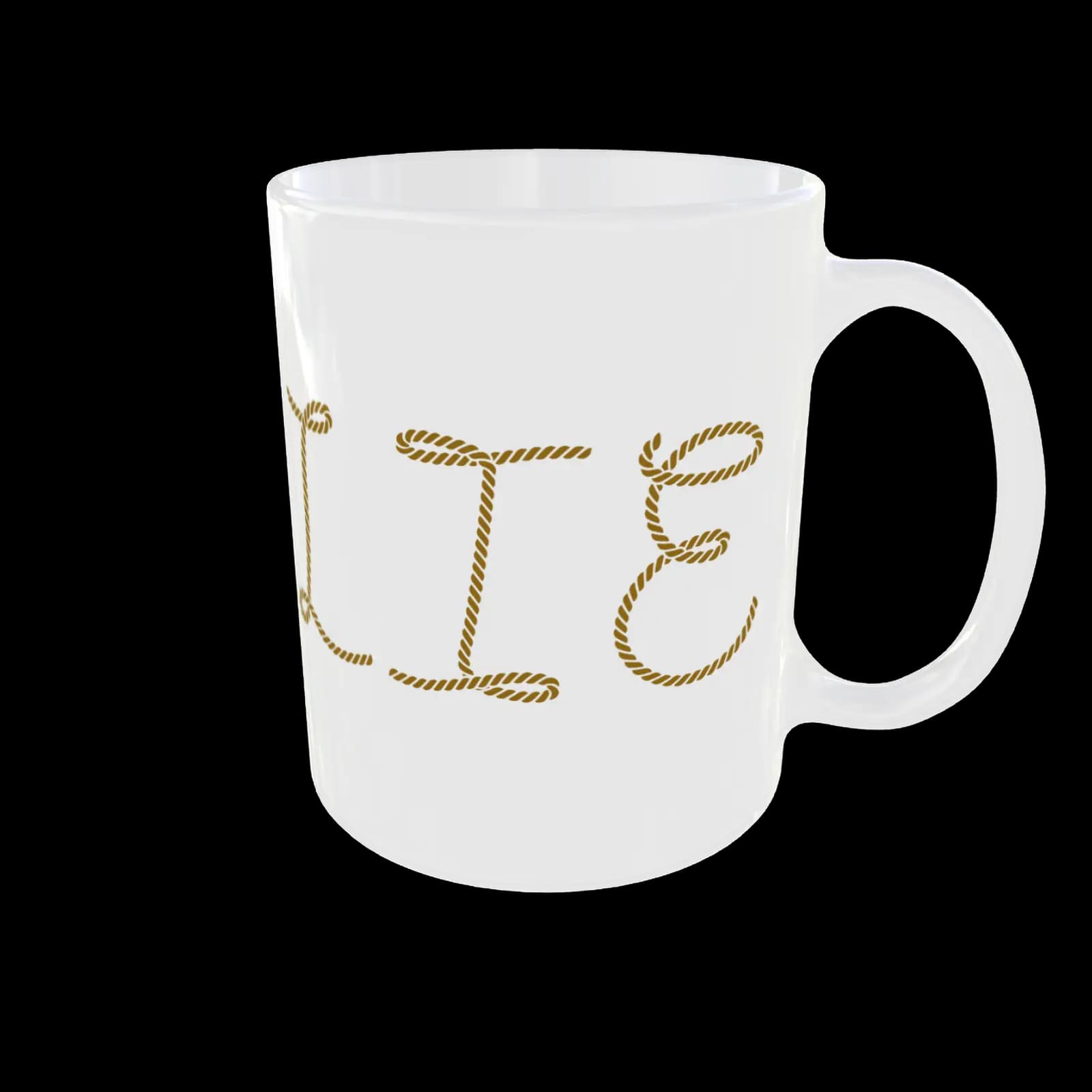 Personalised Name Mug Rope Design Custom Sublimation Gifts