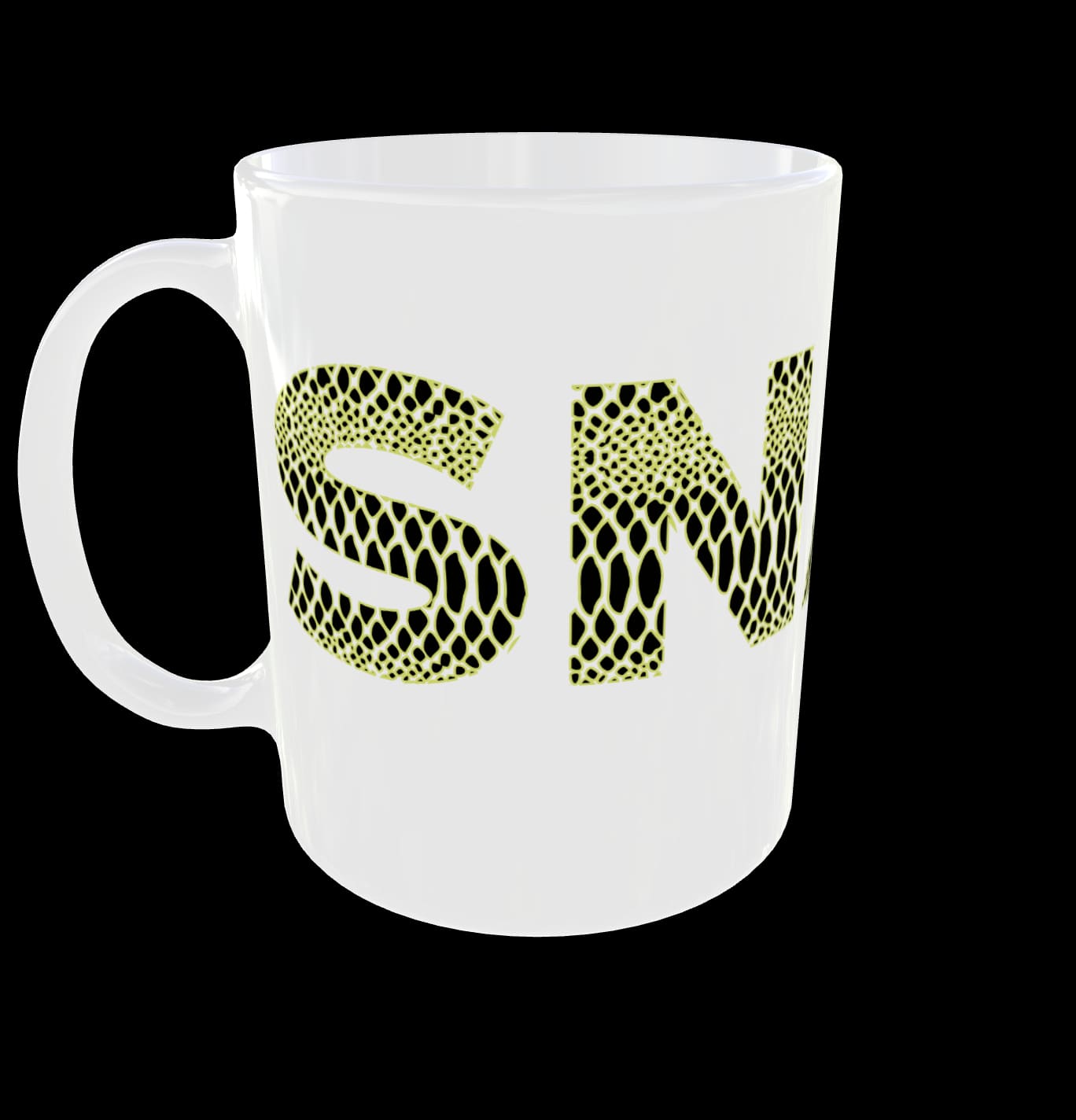 Personalised Name Mug Snake Skin Animal Print Custom