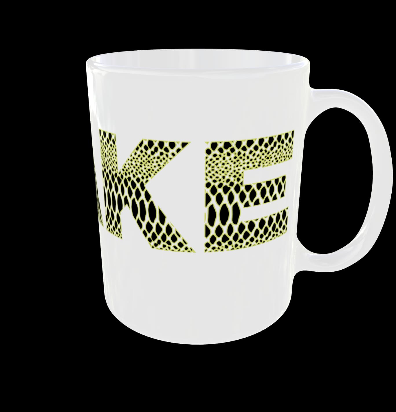 Personalised Name Mug Snake Skin Animal Print Custom