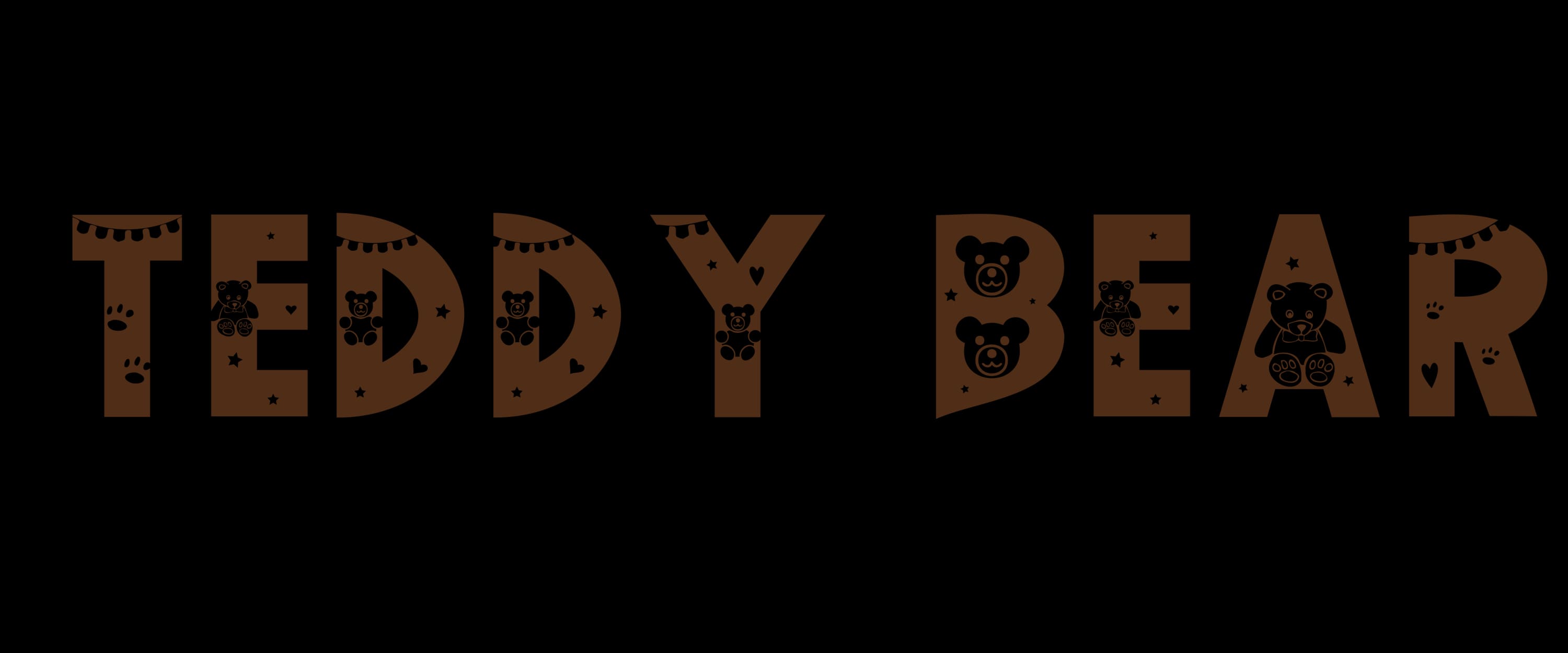 Personalised Name Mug Teddy Bear Design Kids Custom