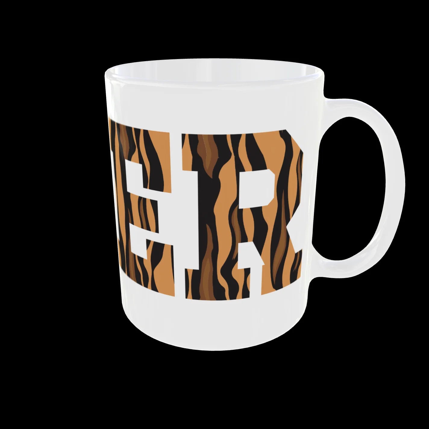 Personalised Name Mug Tiger Skin Animal Print Design Custom