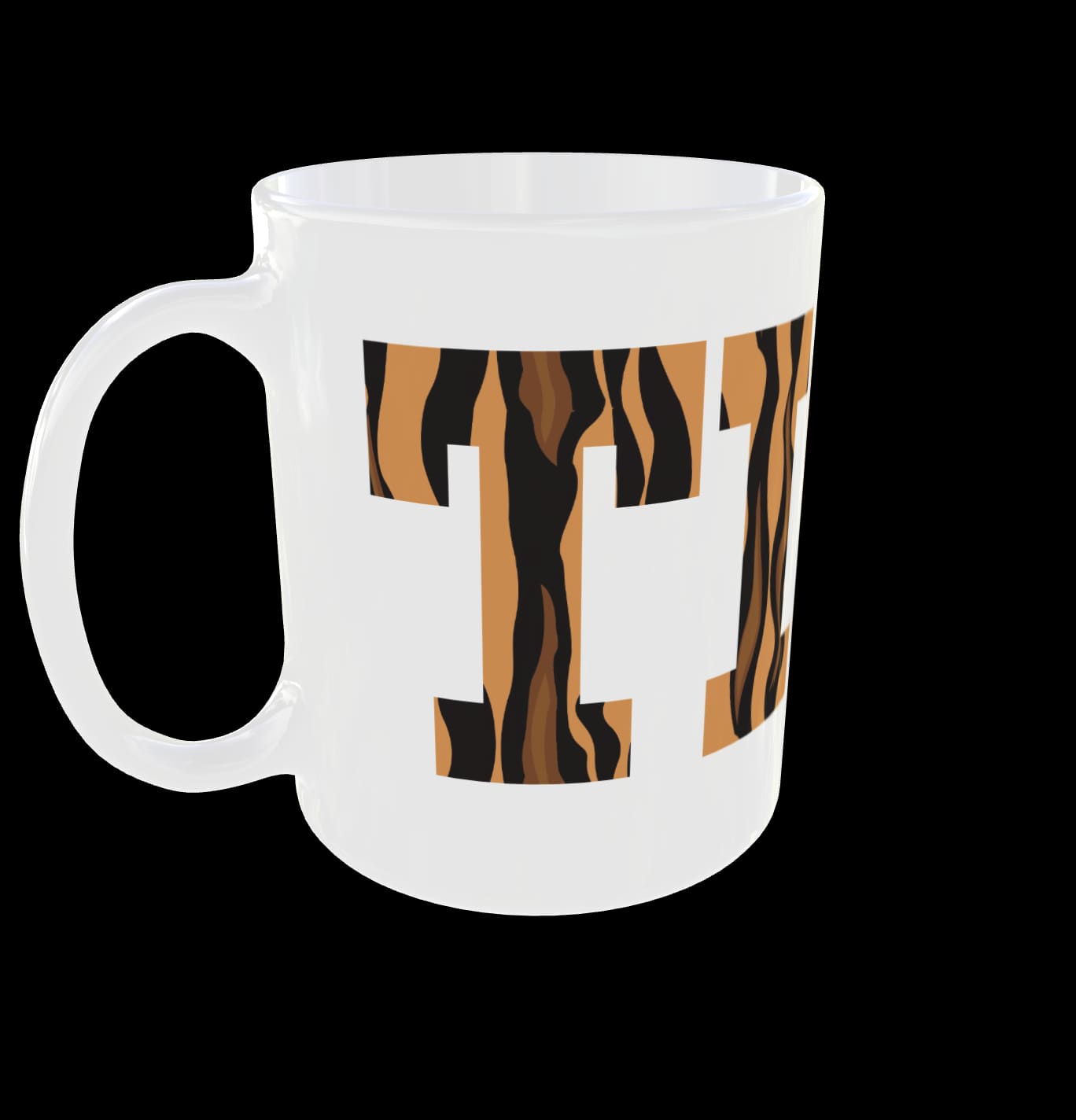 Personalised Name Mug Tiger Skin Animal Print Design Custom