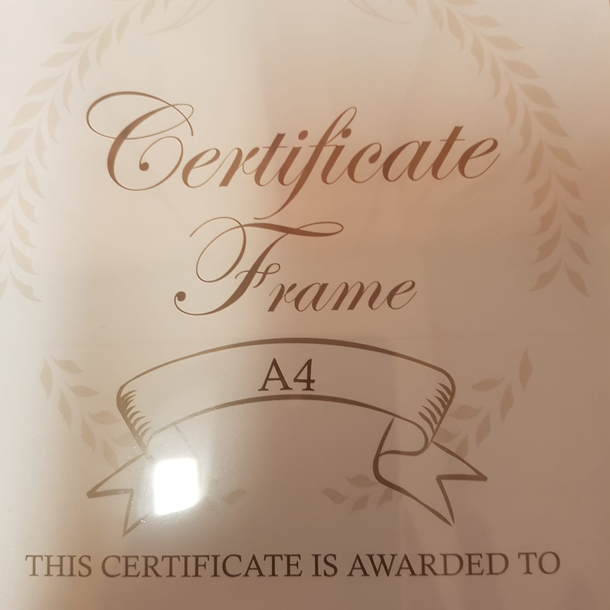 Pine Effect A4 Certificate Frames Set Of 2 - New - Picture