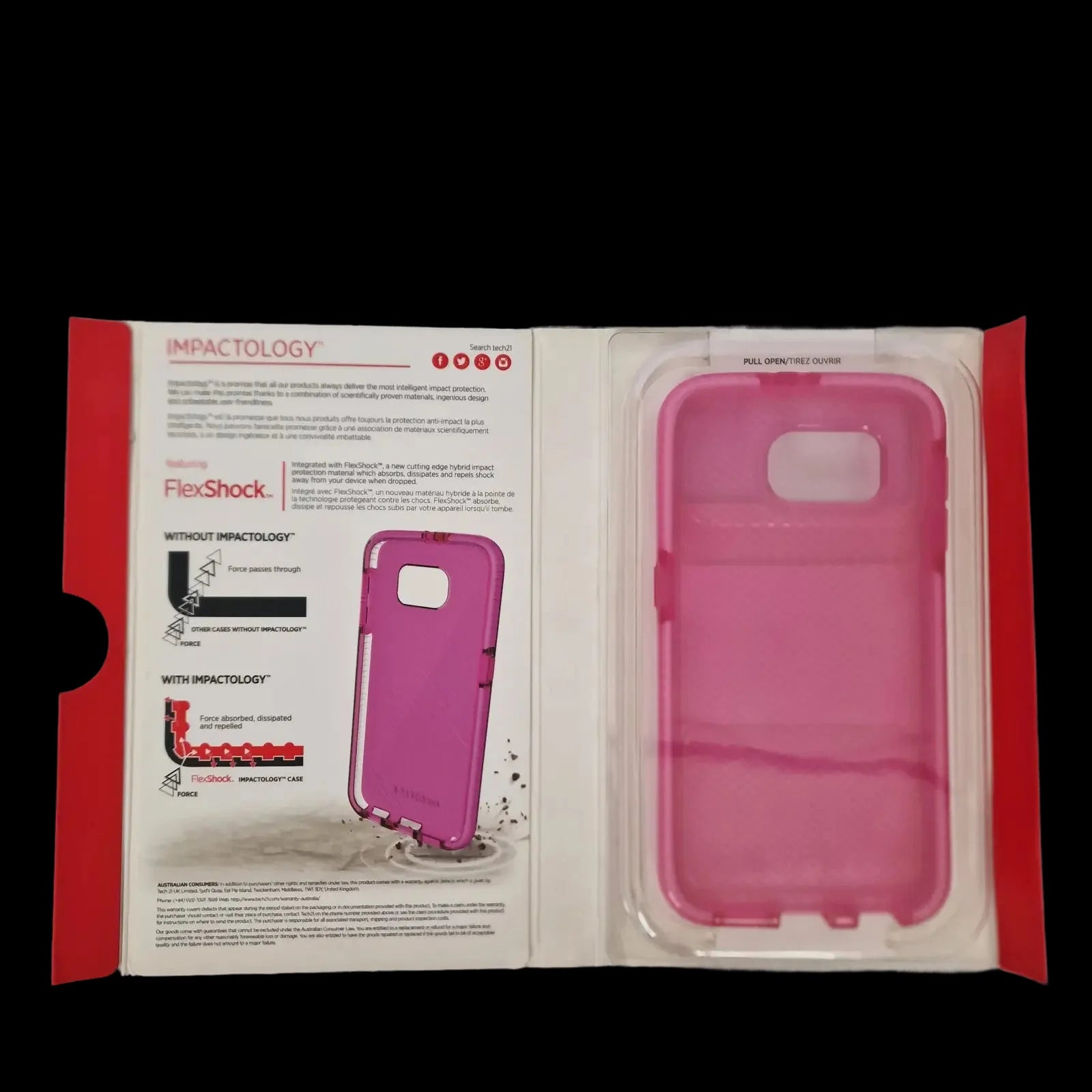 Pink Tech21 Evo Check Phone Case For Samsung Galaxy S6 - 3