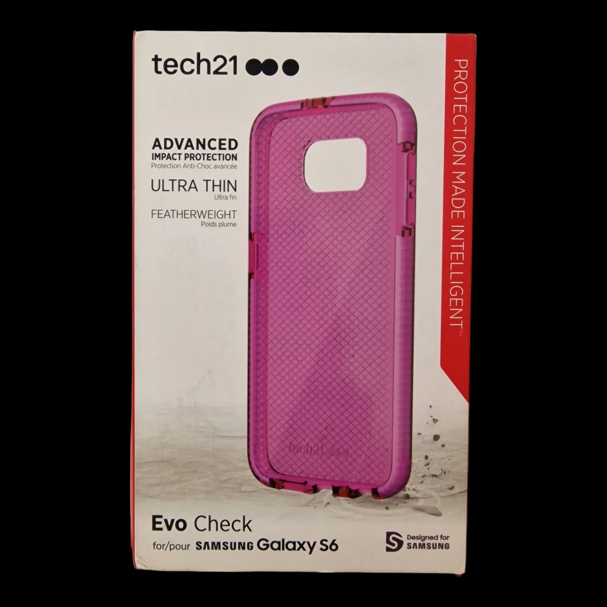 Pink Tech21 Evo Check Phone Case For Samsung Galaxy S6 - 1