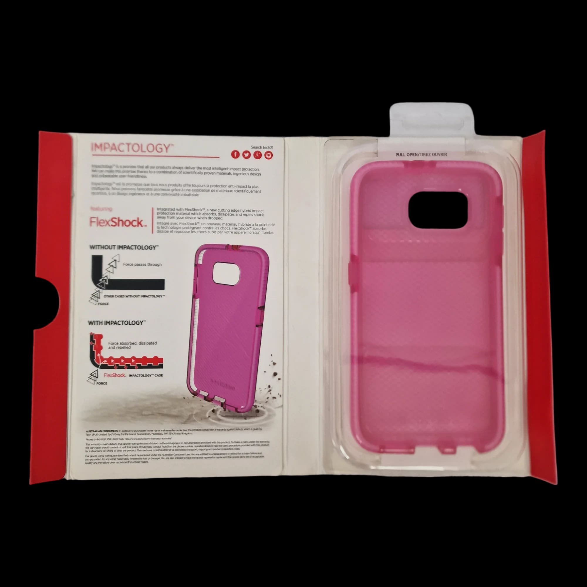 Pink Tech21 Evo Check Phone Case For Samsung Galaxy S6 - 3