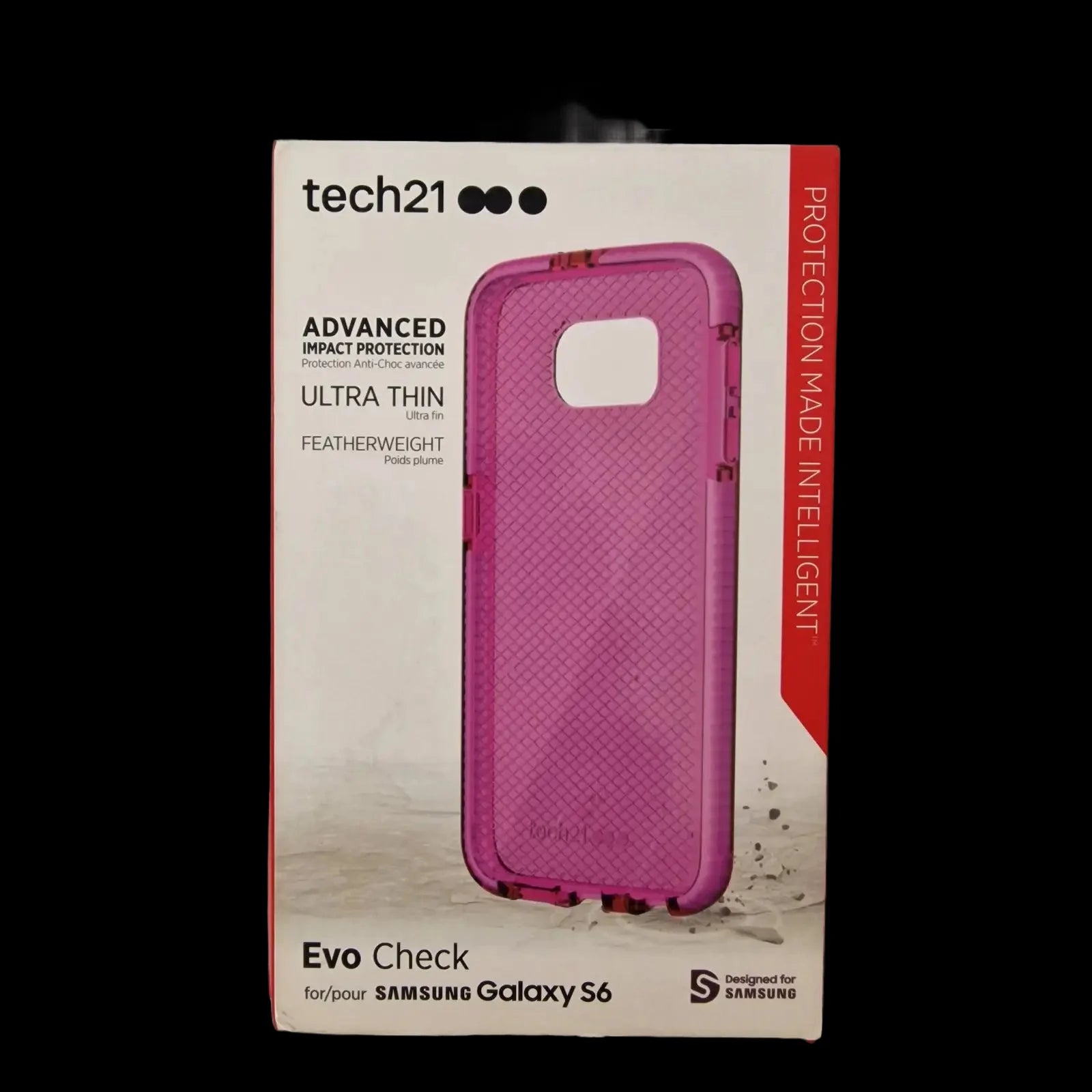 Pink Tech21 Evo Check Phone Case For Samsung Galaxy S6 - 1