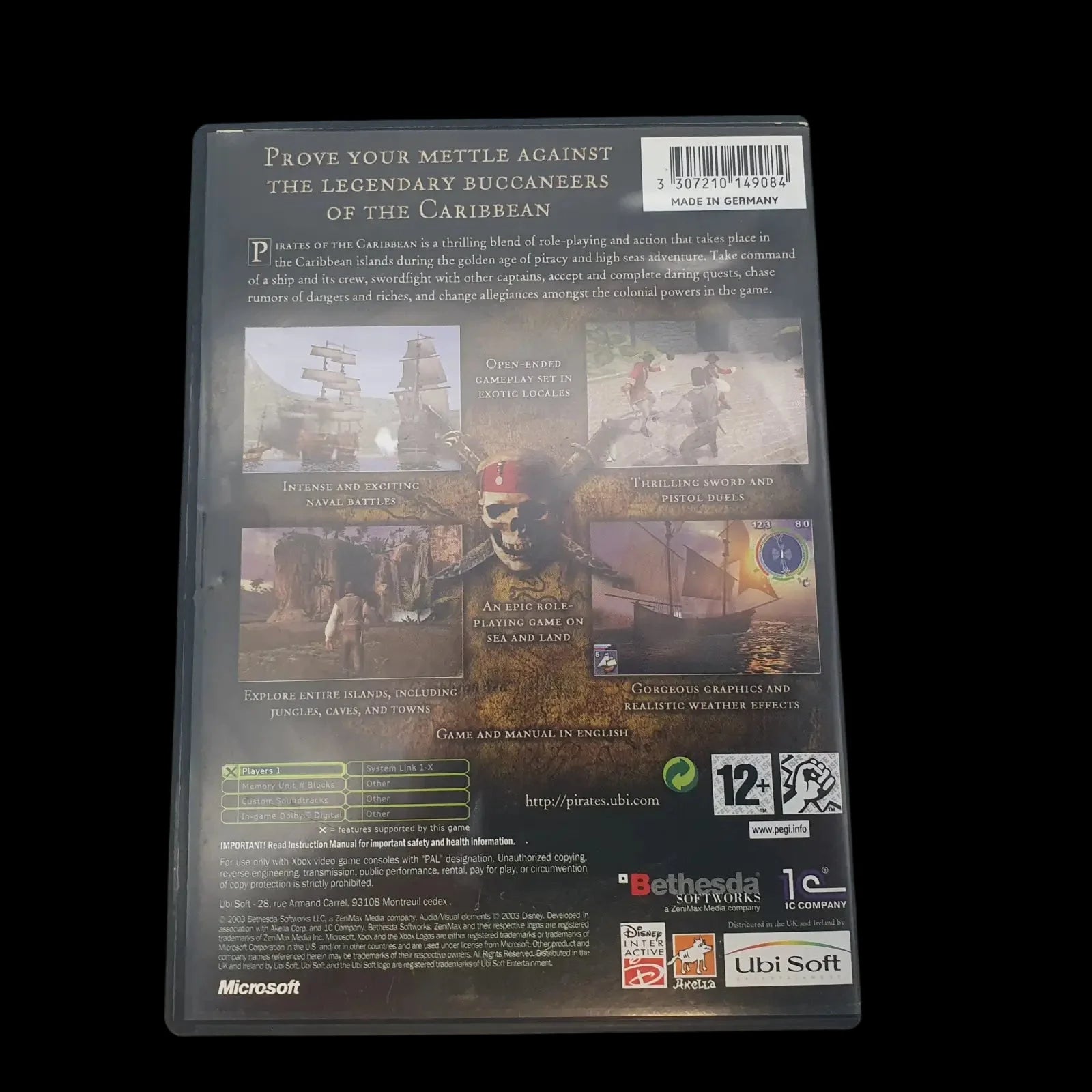 Pirates Of The Caribbean Xbox Original Ubisoft 2003 Video