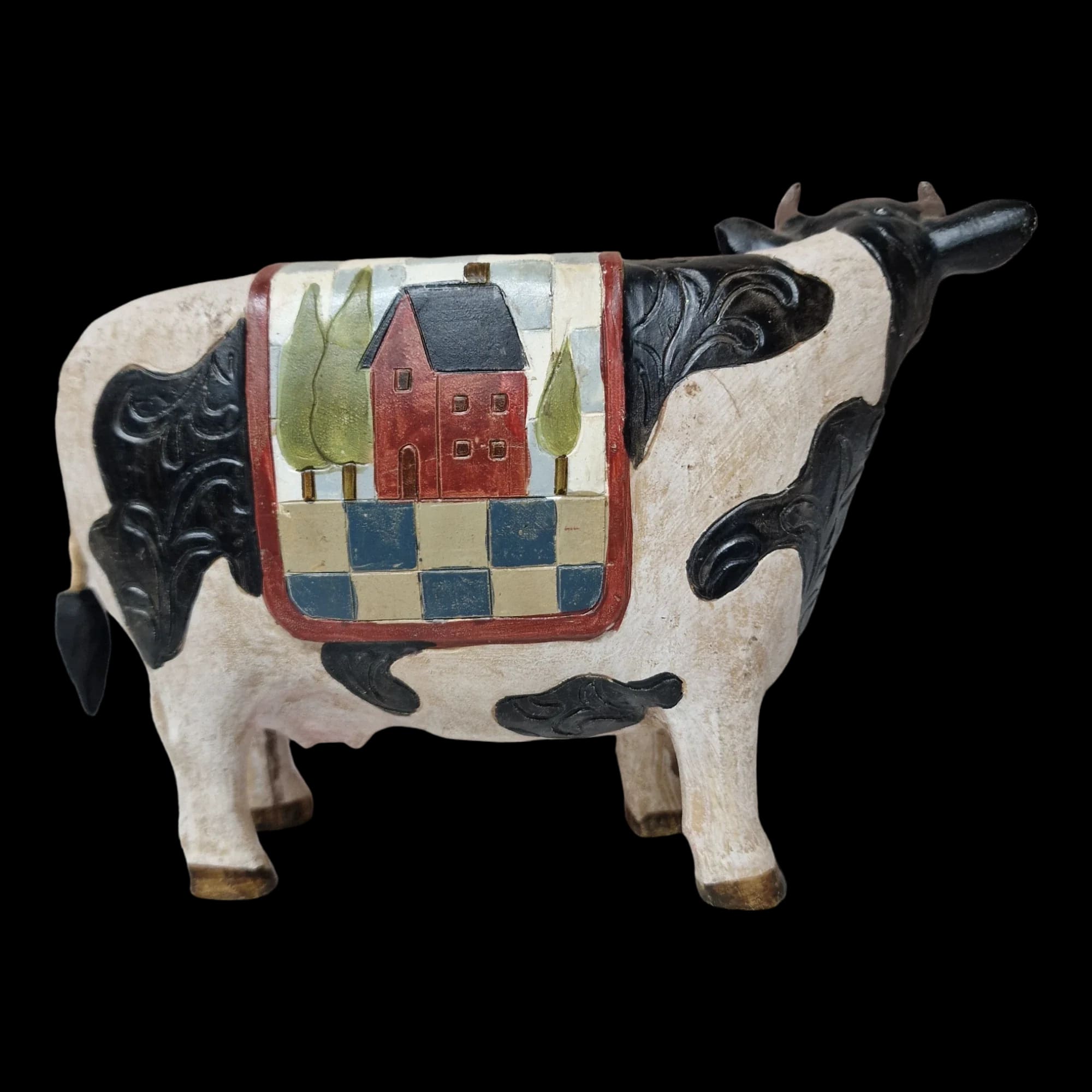 Polyresin Cow Ornament - Unbranded - 3 - 2711