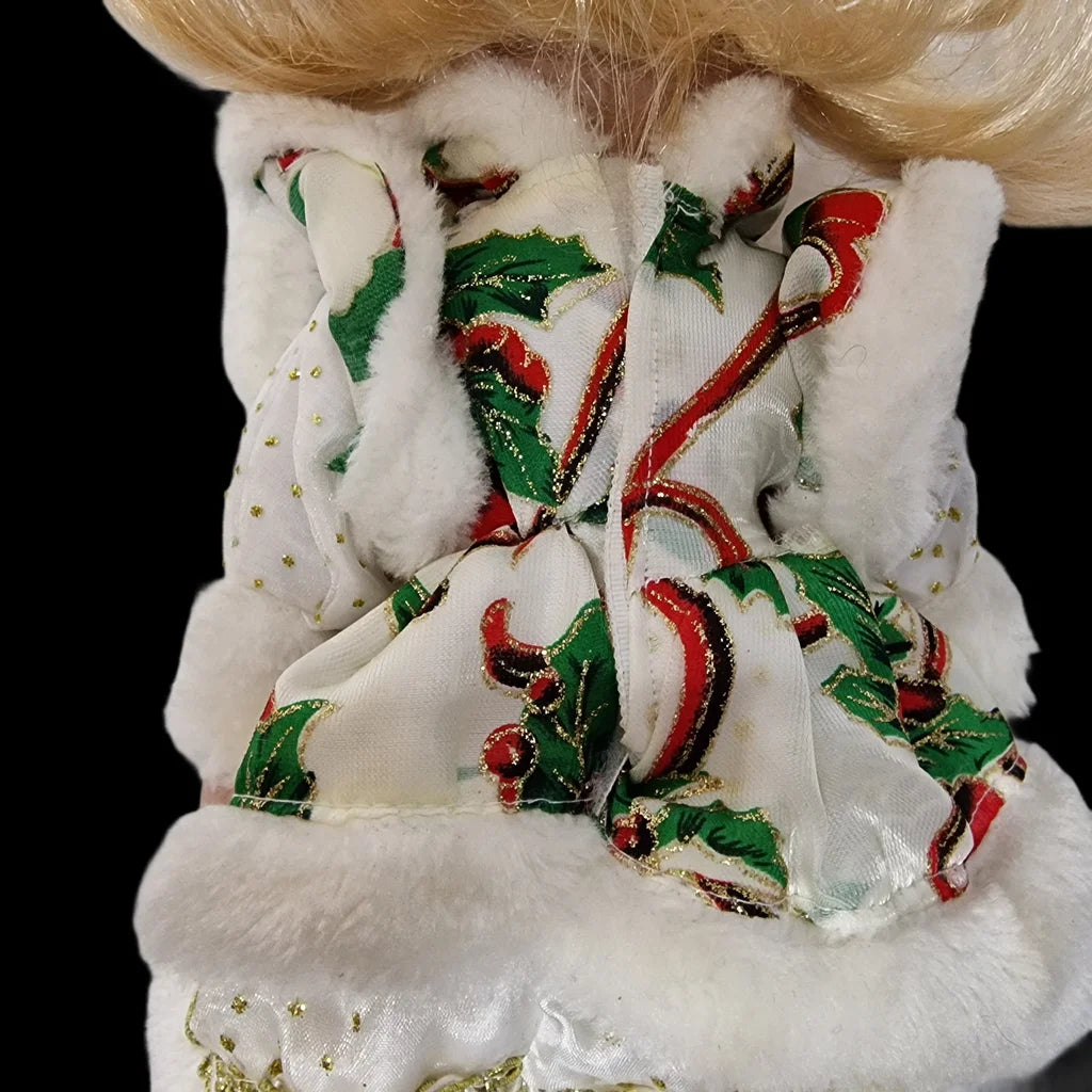 Porcelain Doll Female Christmas Dress Removeable Clothes