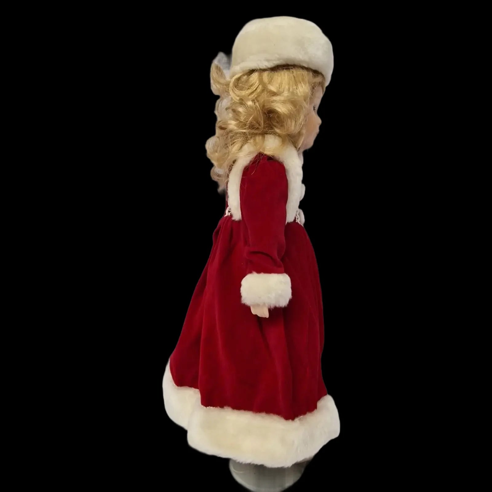 Porcelain Doll Female Christmas Outfit Display Stand