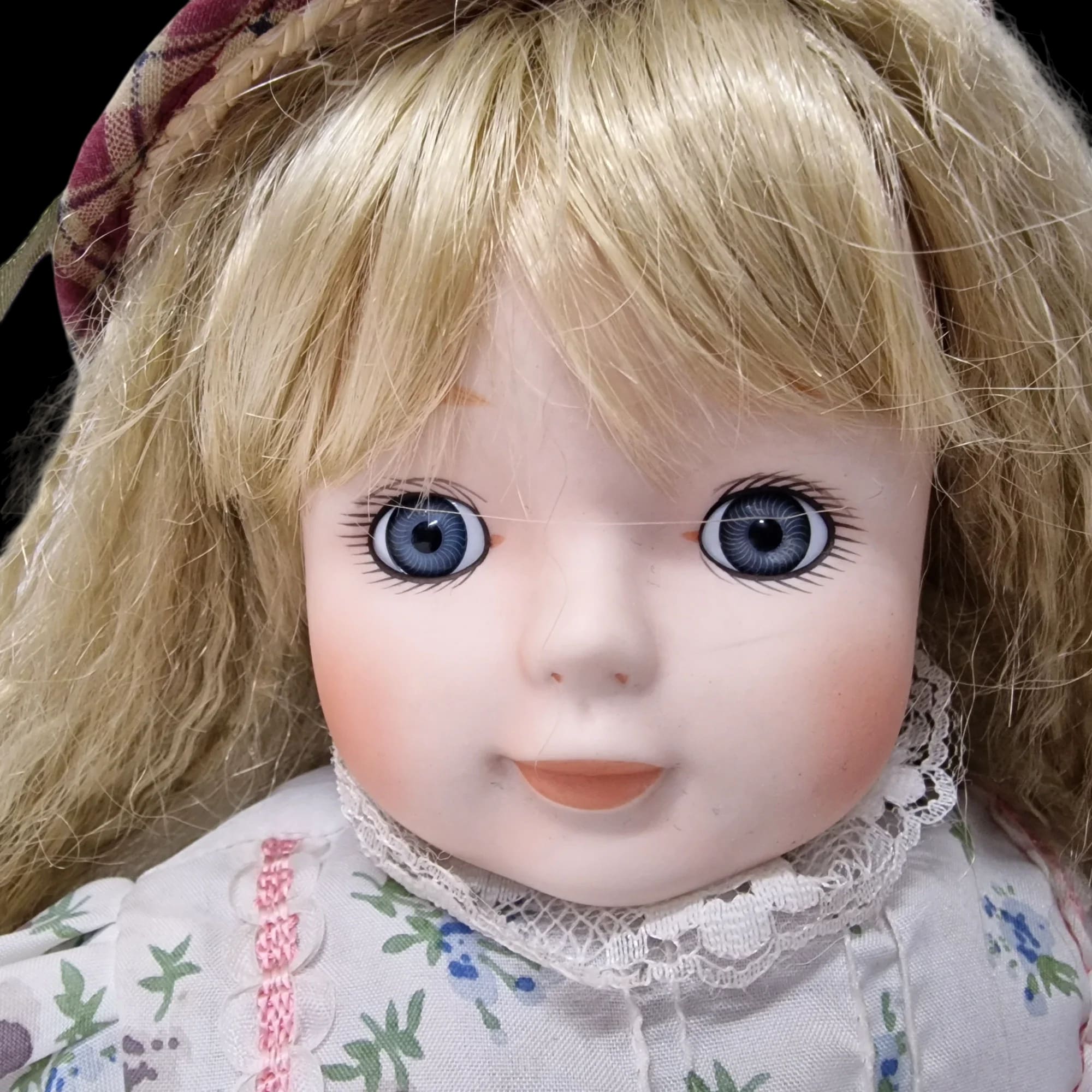 Porcelain Doll Female Floral Dress Removeable Clothes