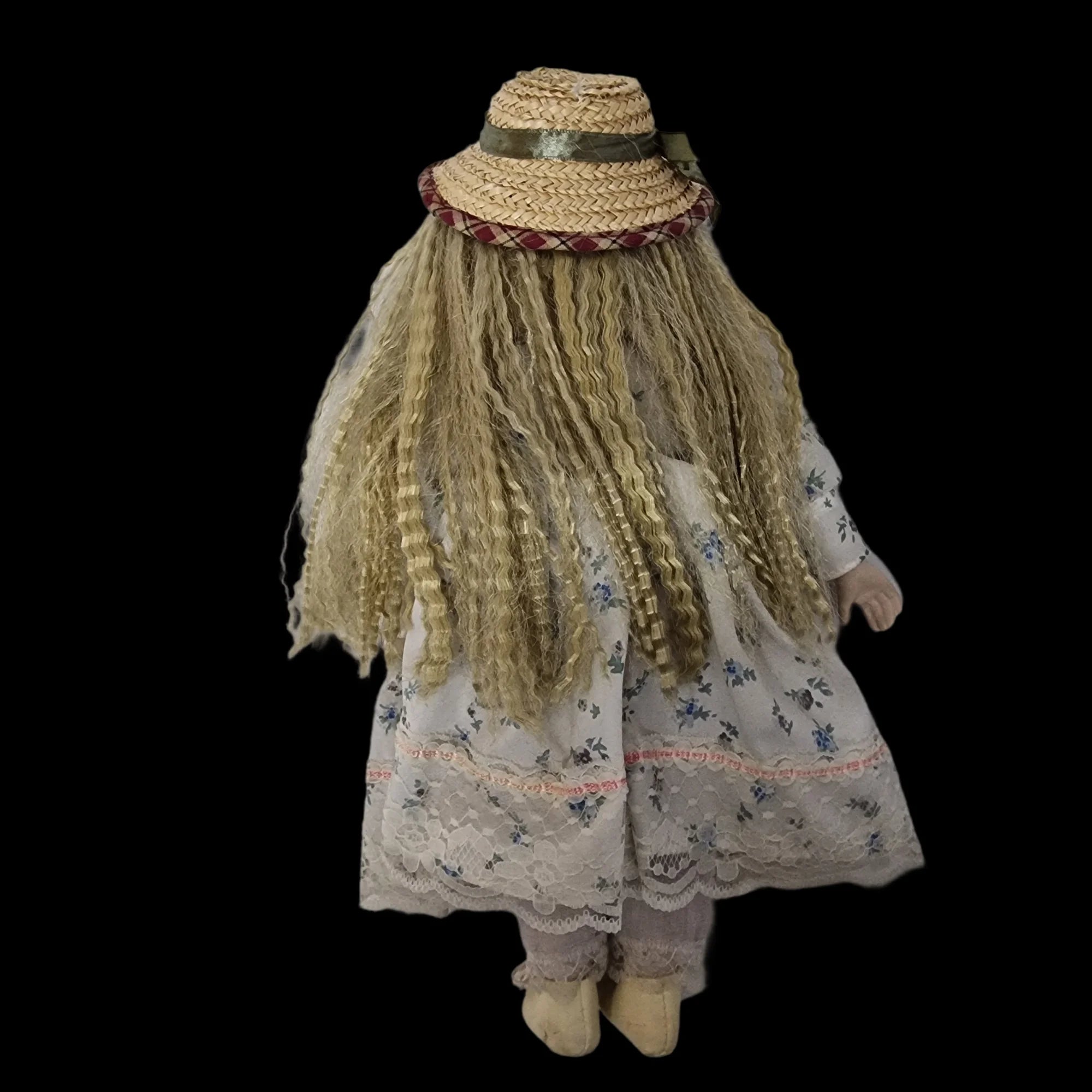 Porcelain Doll Female Floral Dress Removeable Clothes