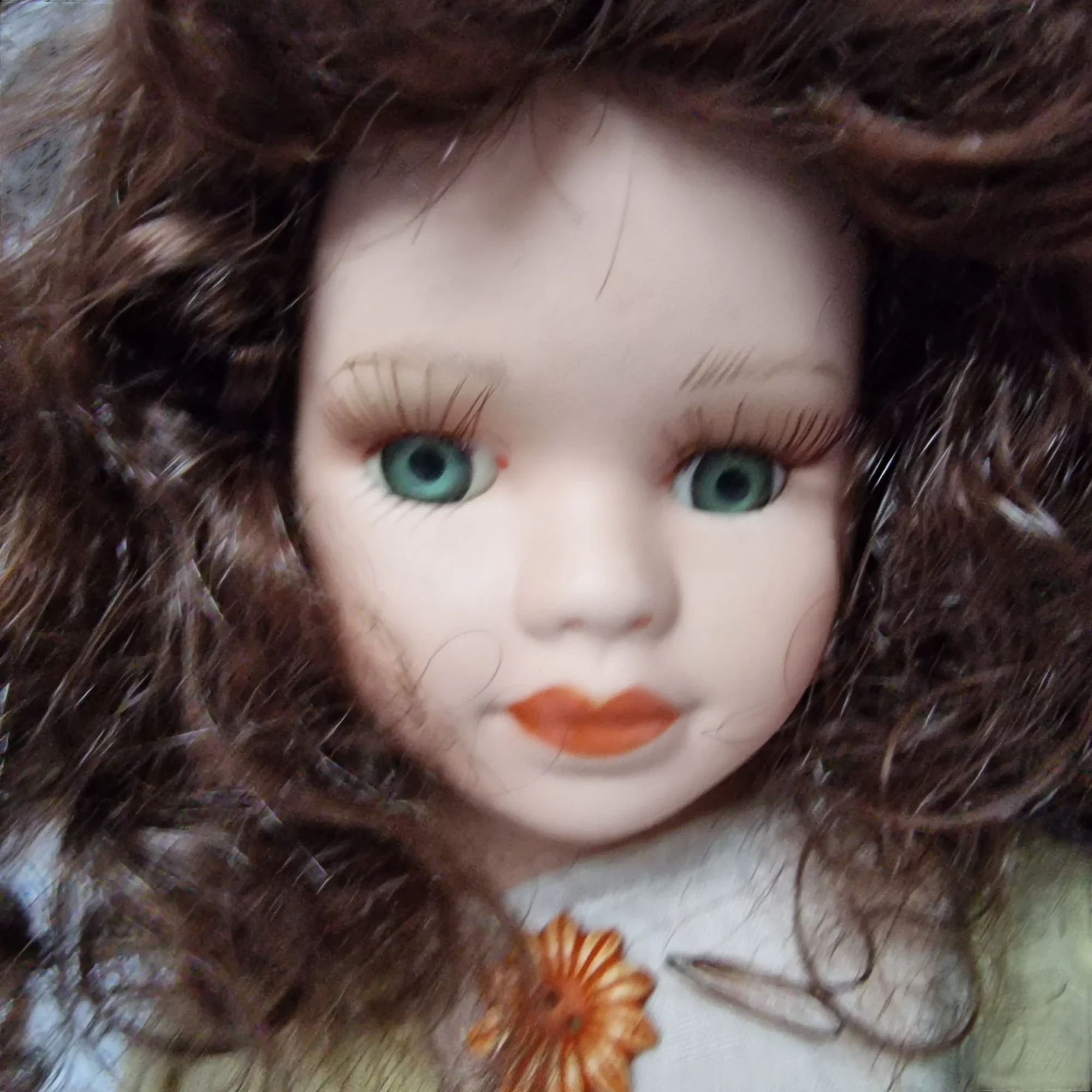 Porcelain Doll Female White Dress And Coat Removeable