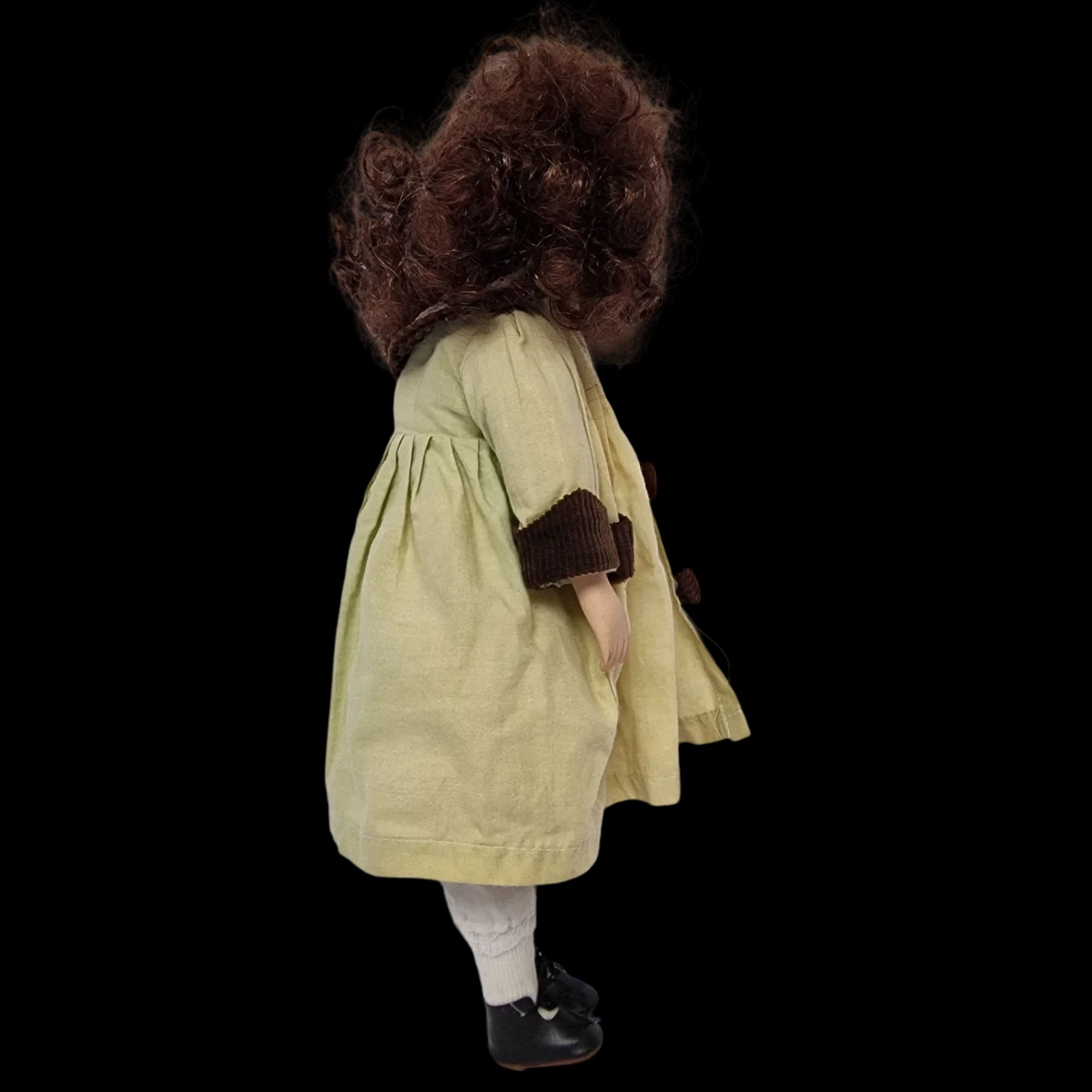 Porcelain Doll Female White Dress And Coat Removeable