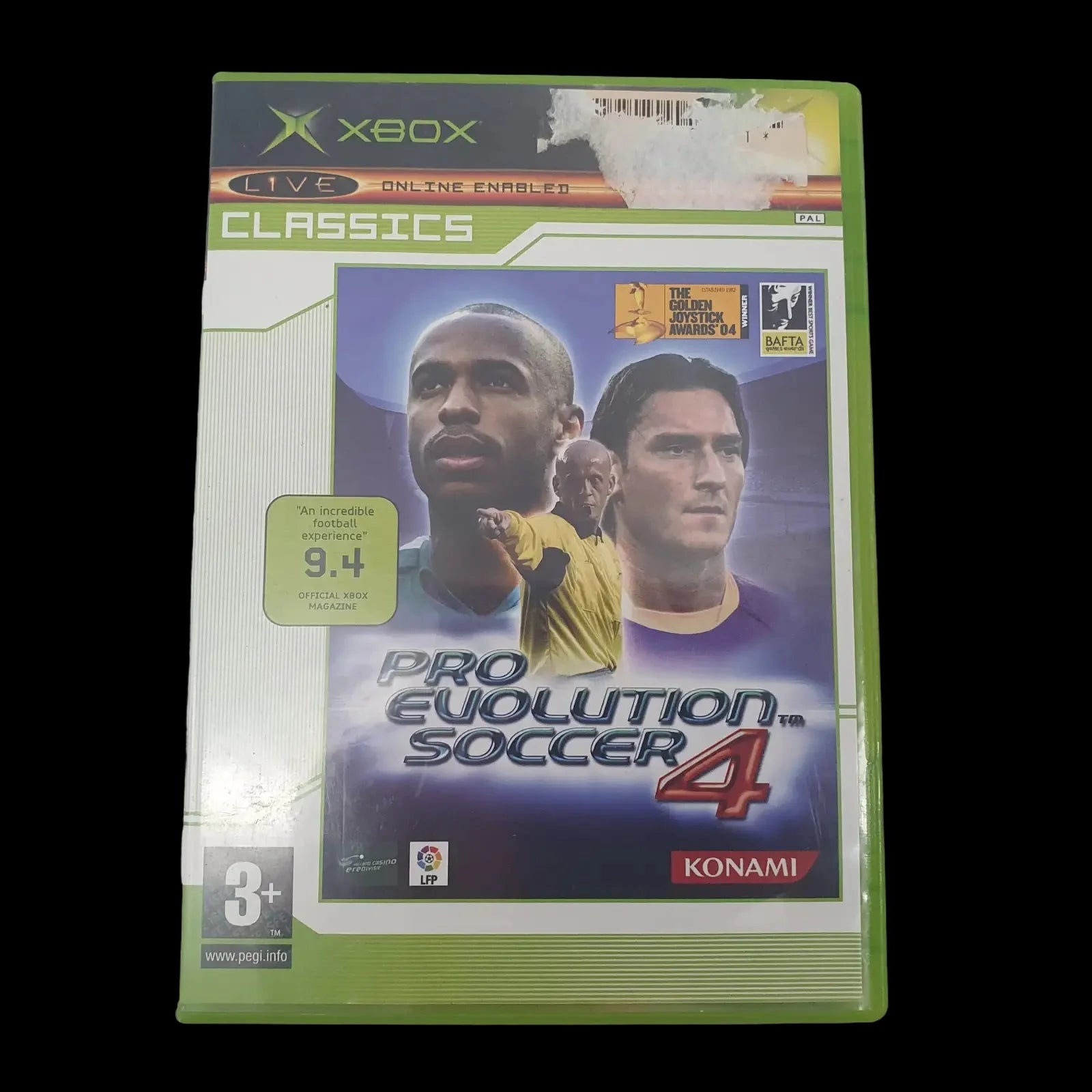Pro Evolution Soccer 4 Microsoft Xbox Original Konami 2002