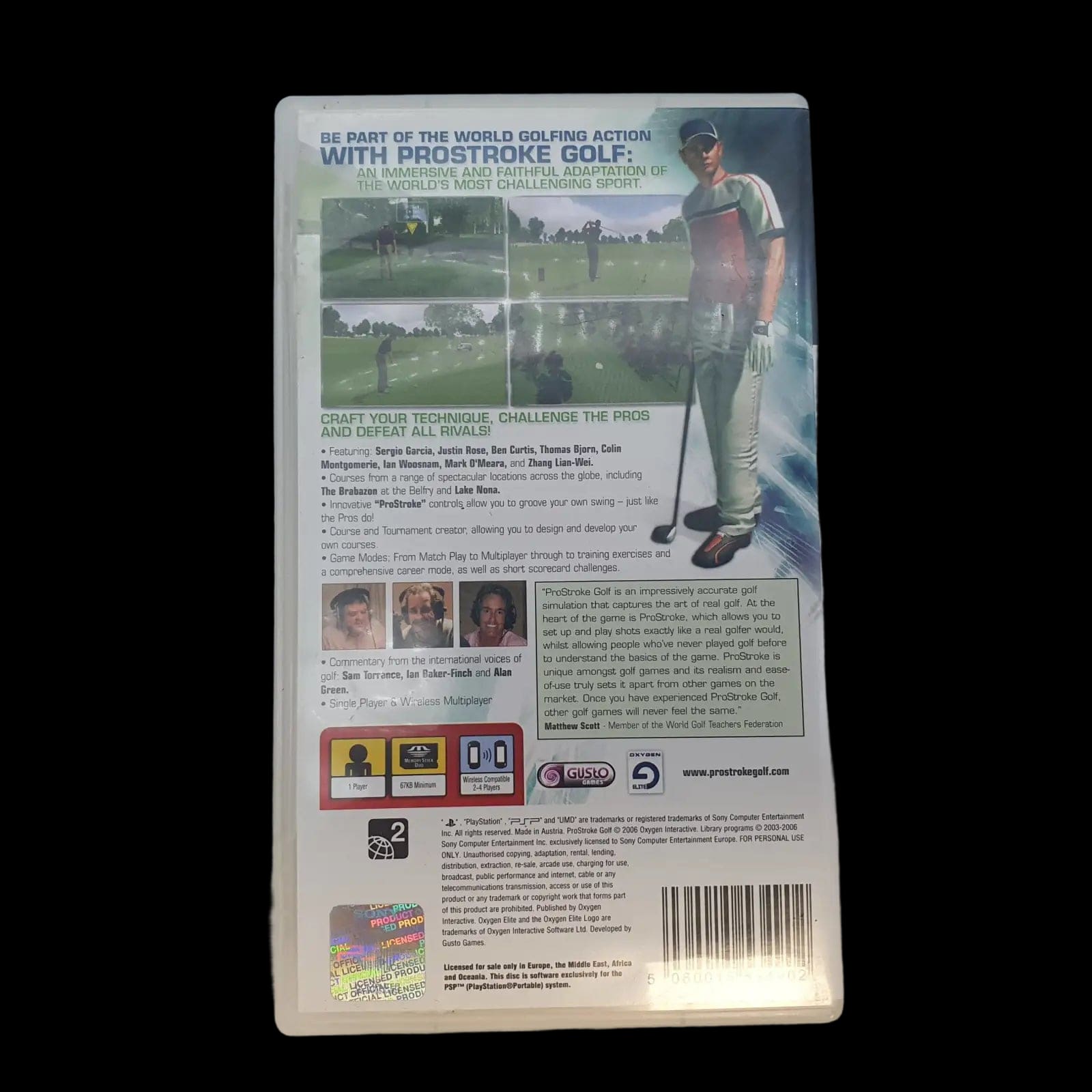 Prostroke Golf World Tour 2007 Sony Playstation Portable