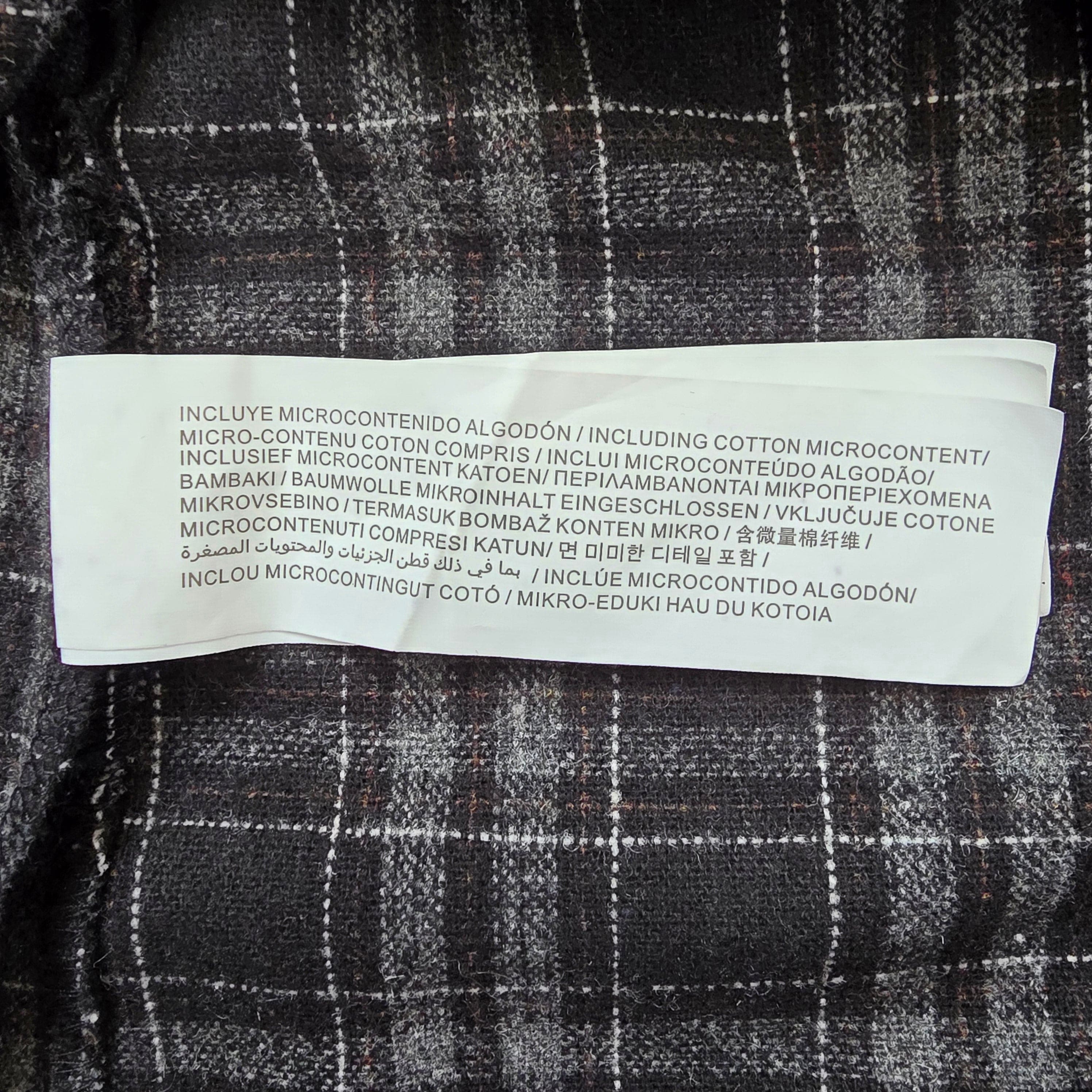 Pull&Bear Black Grey Check Pinafore Dress UK Small