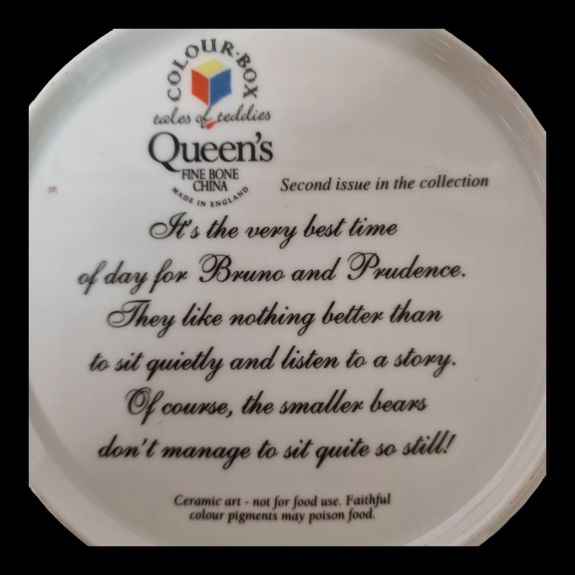 Queens Colour Box Tales Of Teddies Ornamental Plate - 4