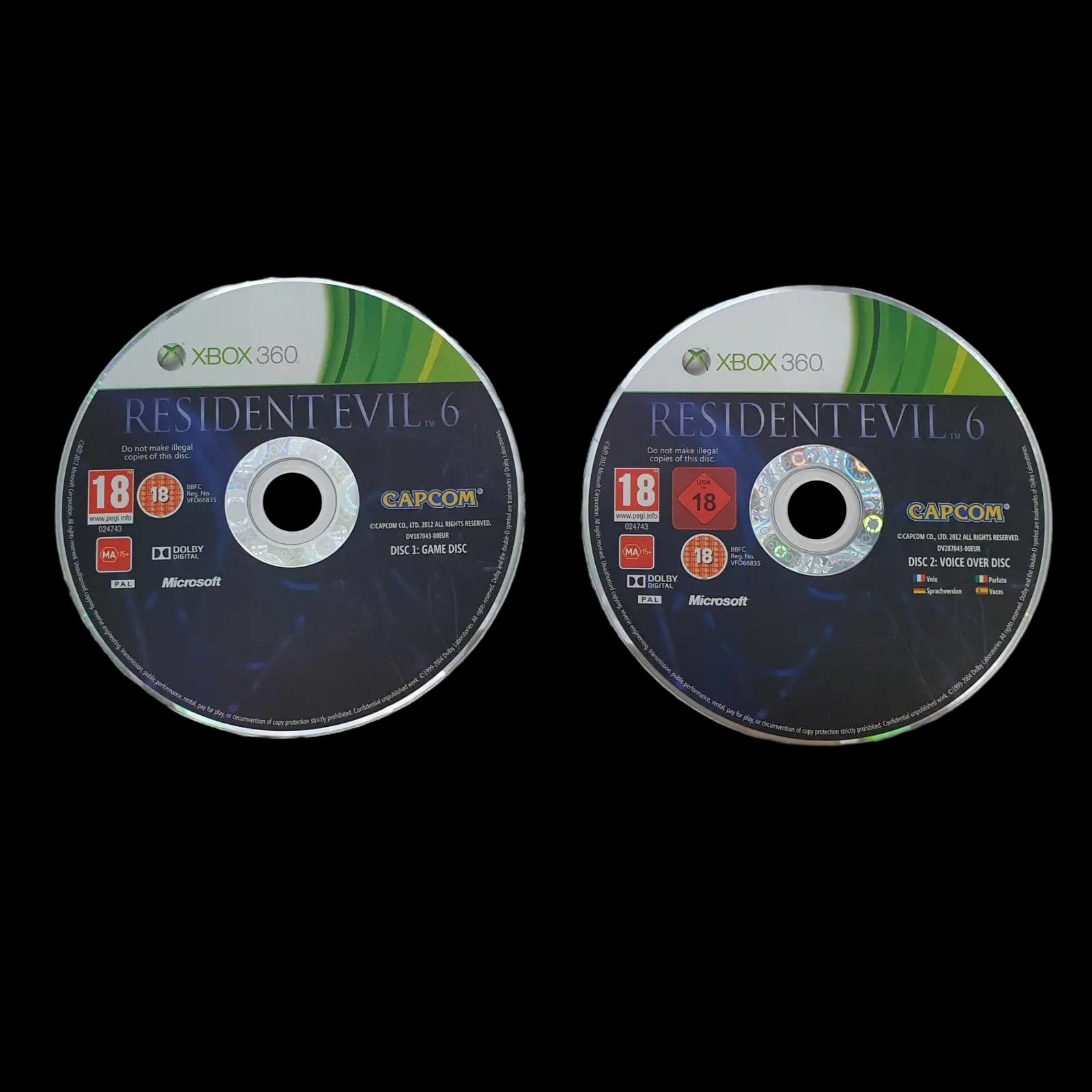 Resident Evil 6 Microsoft Xbox 360 Capcom 2012 Video Game