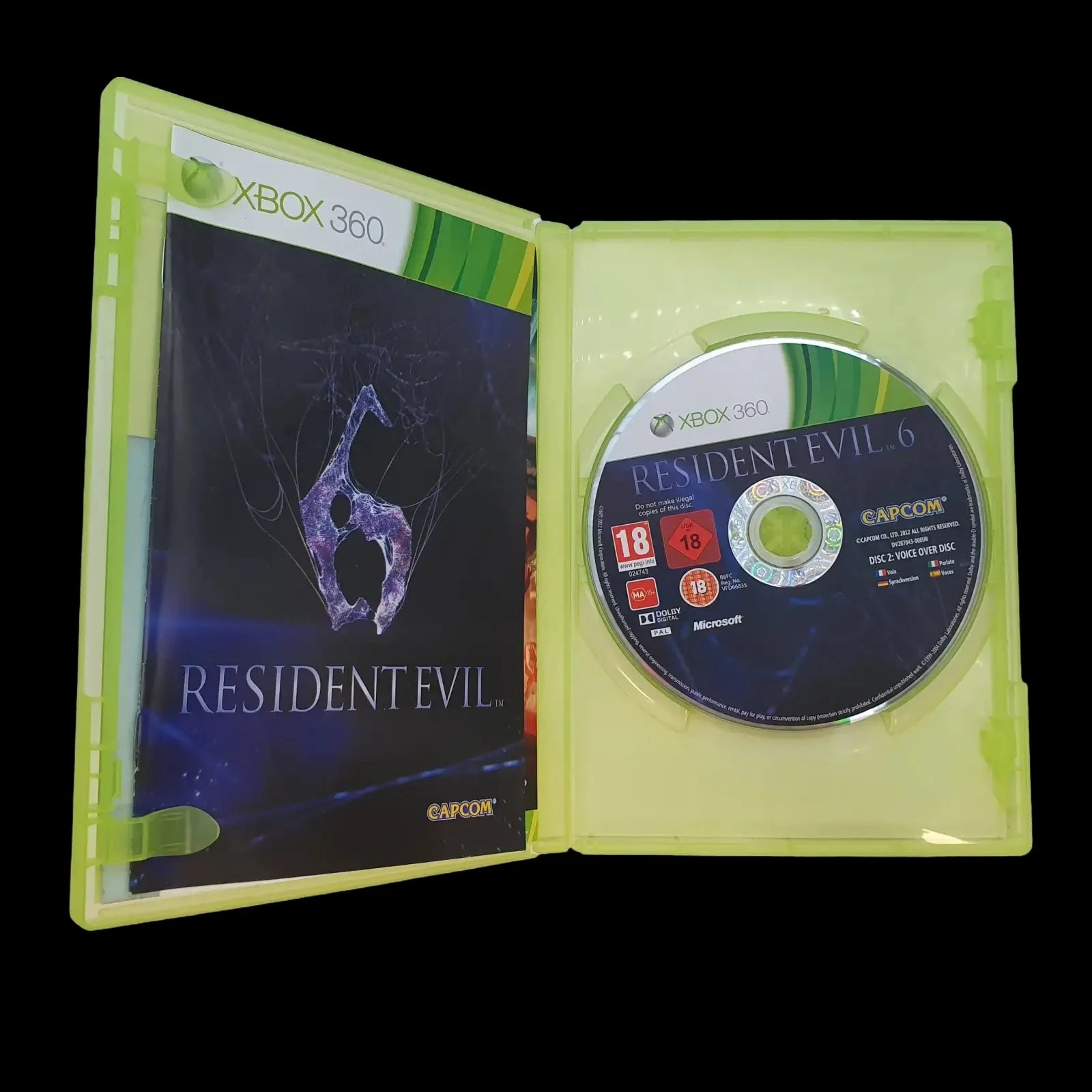 Resident Evil 6 Microsoft Xbox 360 Capcom 2012 Video Game