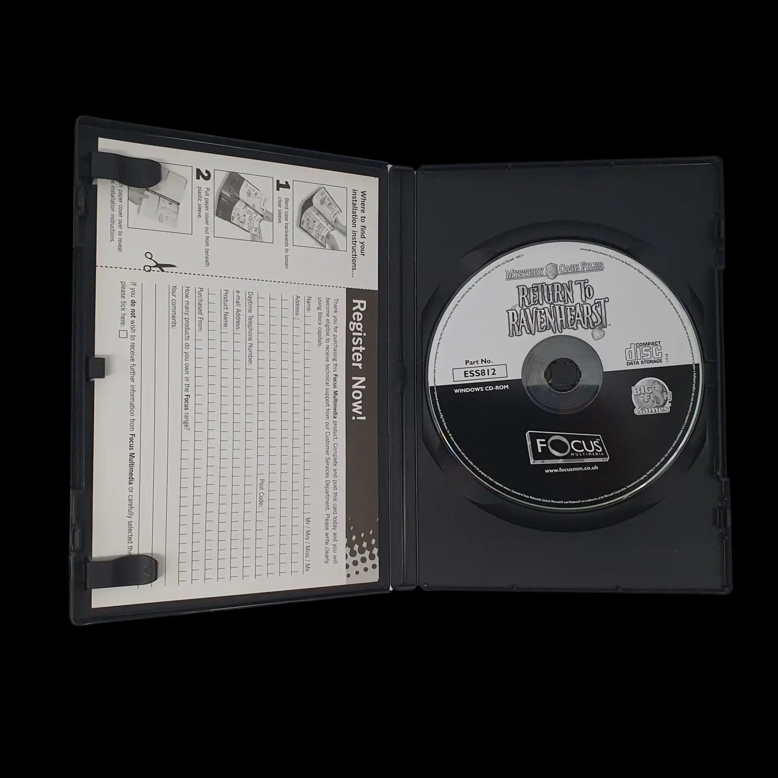 Return To Ravenhearst Pc Big Fish Games 2009 Video Game - 3