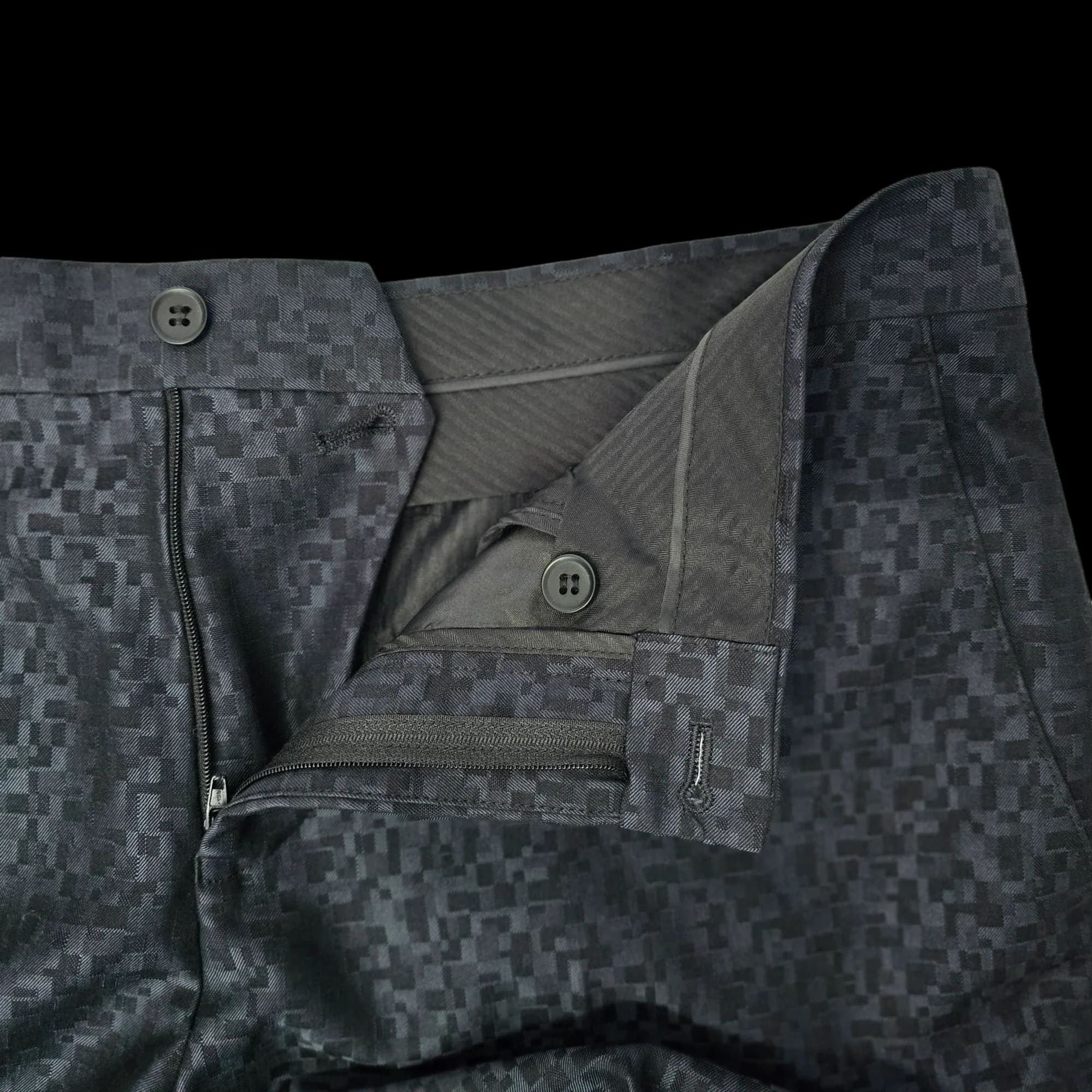 River Island Mens Black Trousers UK 34S - 5 - 3568