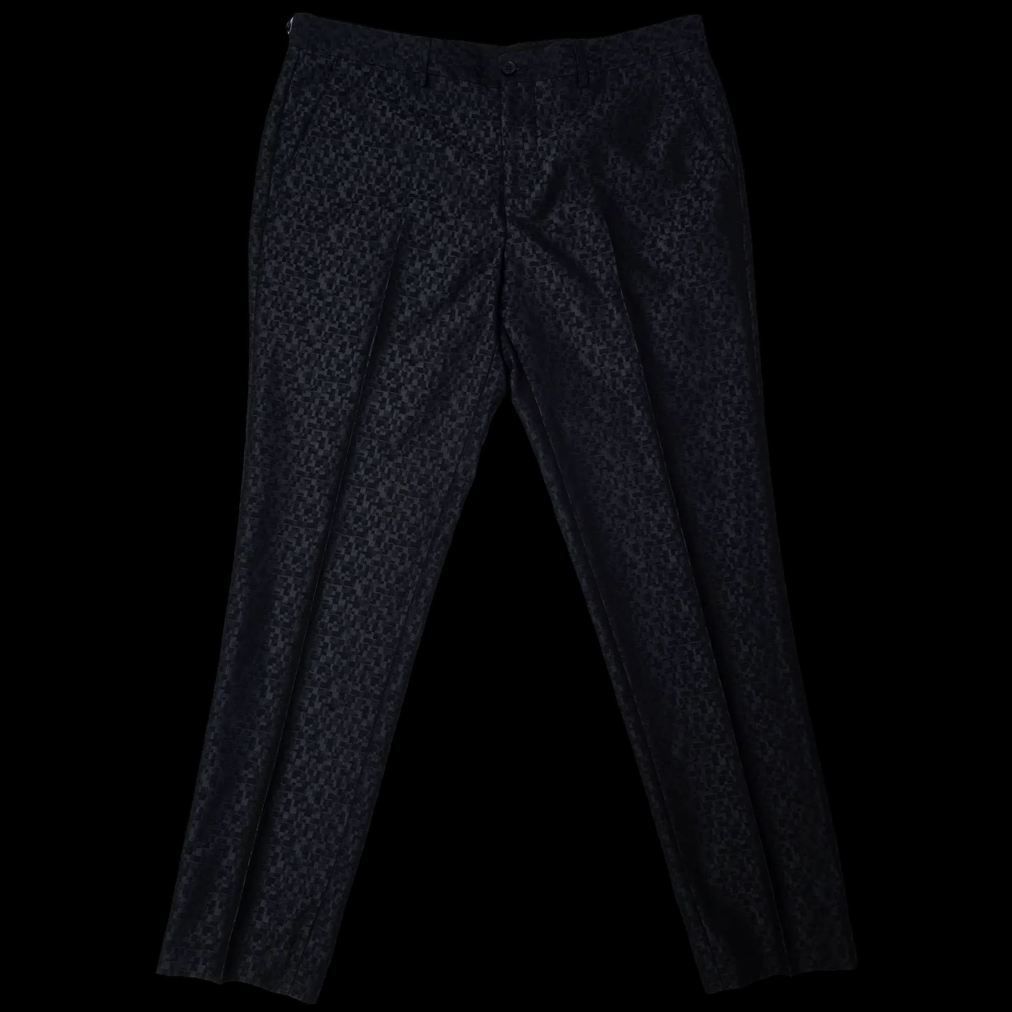 River Island Mens Black Trousers UK 34S - 3 - 3568