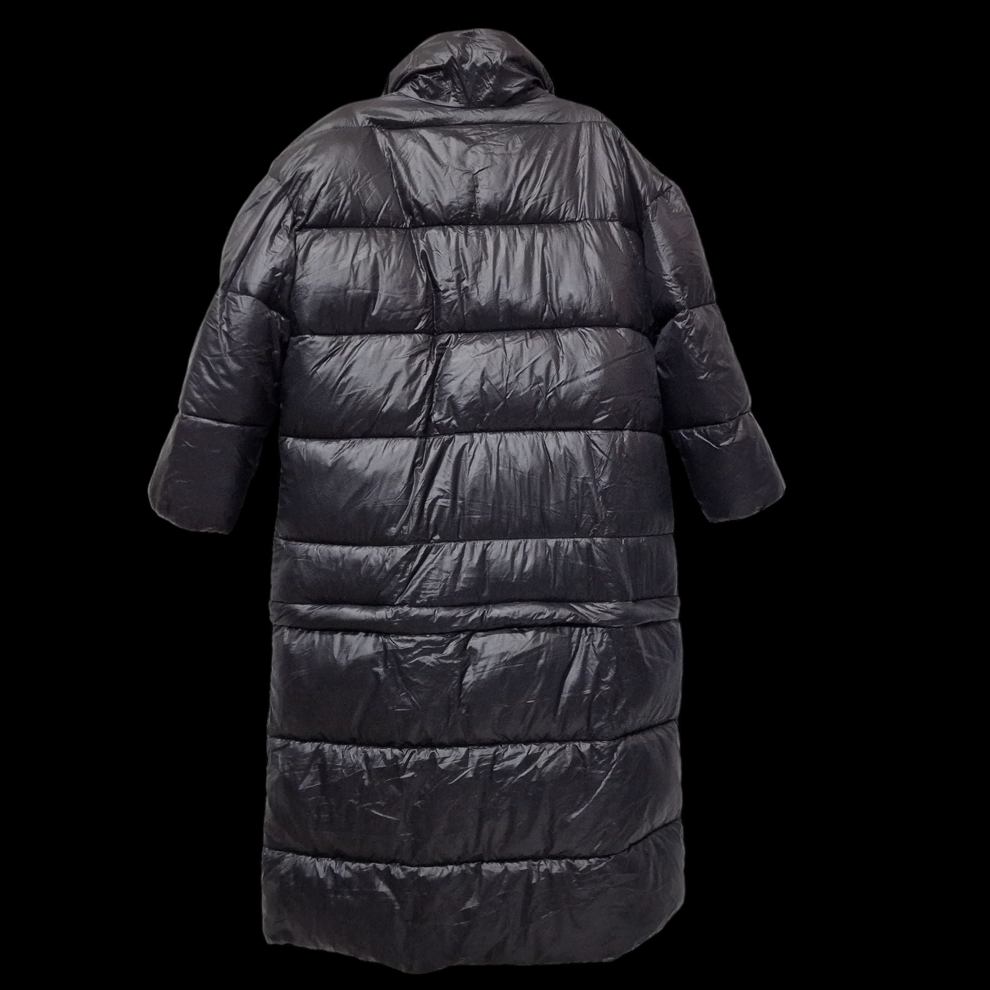 River Island Womens Black RI Studio 2 in 1 Puffer Coat UK