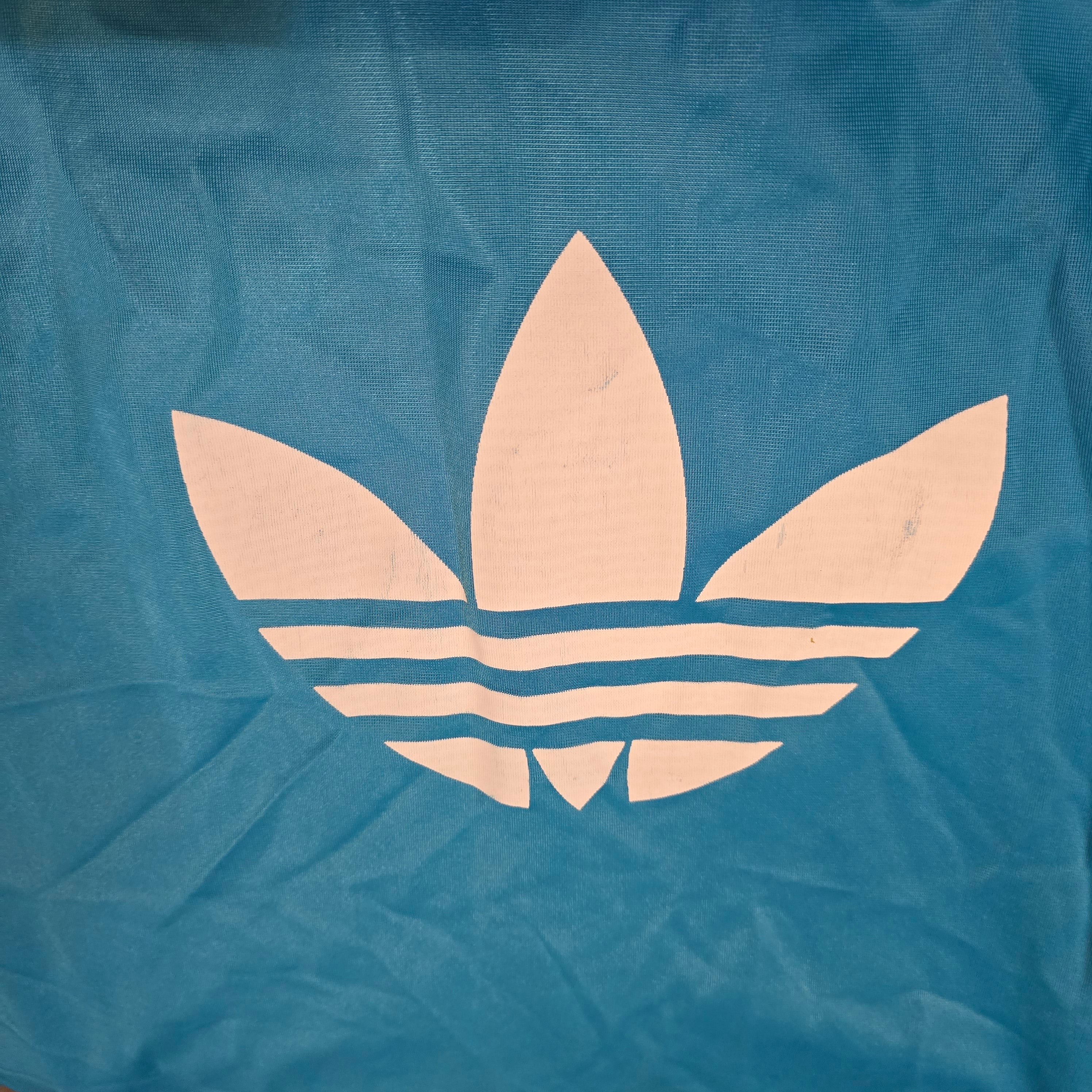 Adidas Unisex Blue Track Top Tracksuit Full Zip Blue UK 2XL