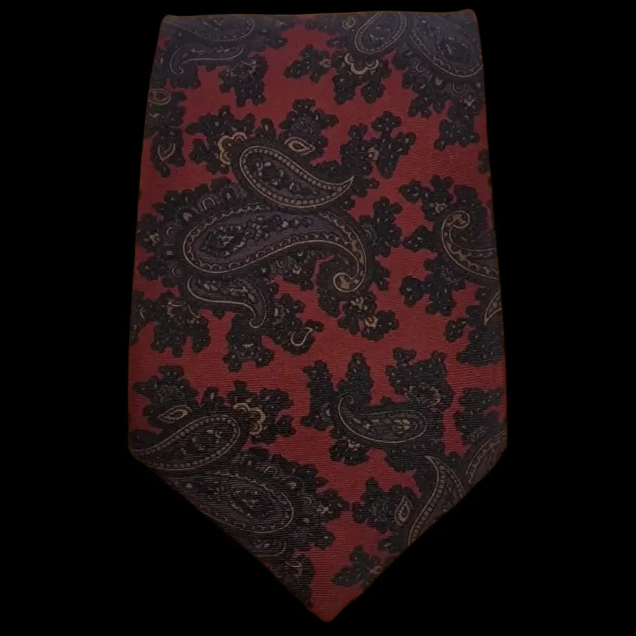Roberto Of London Silk Paisley Necktie - Ties - 1 - 3120