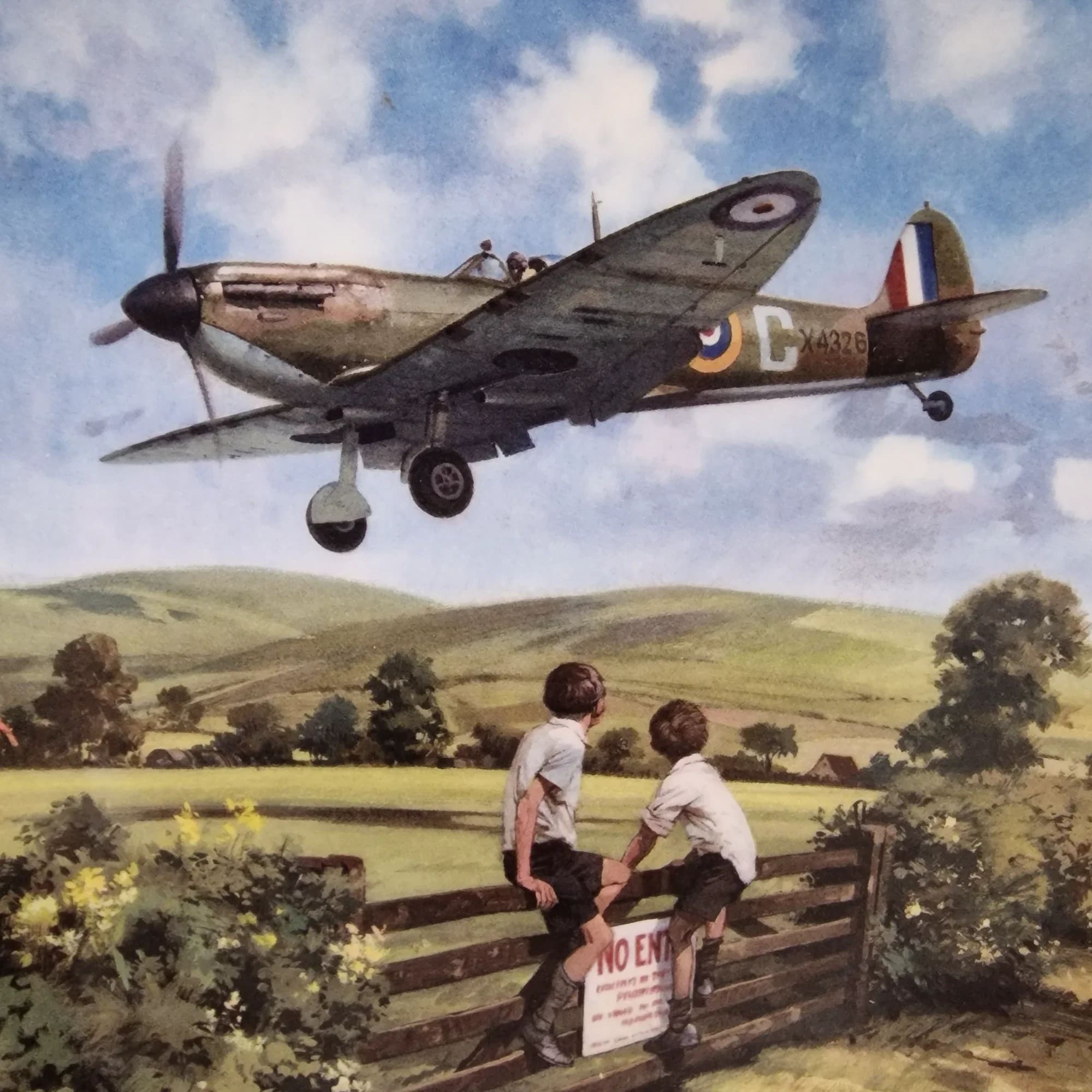 Royal Doulton Spitfire Coming Home Ornamental Plate - 3