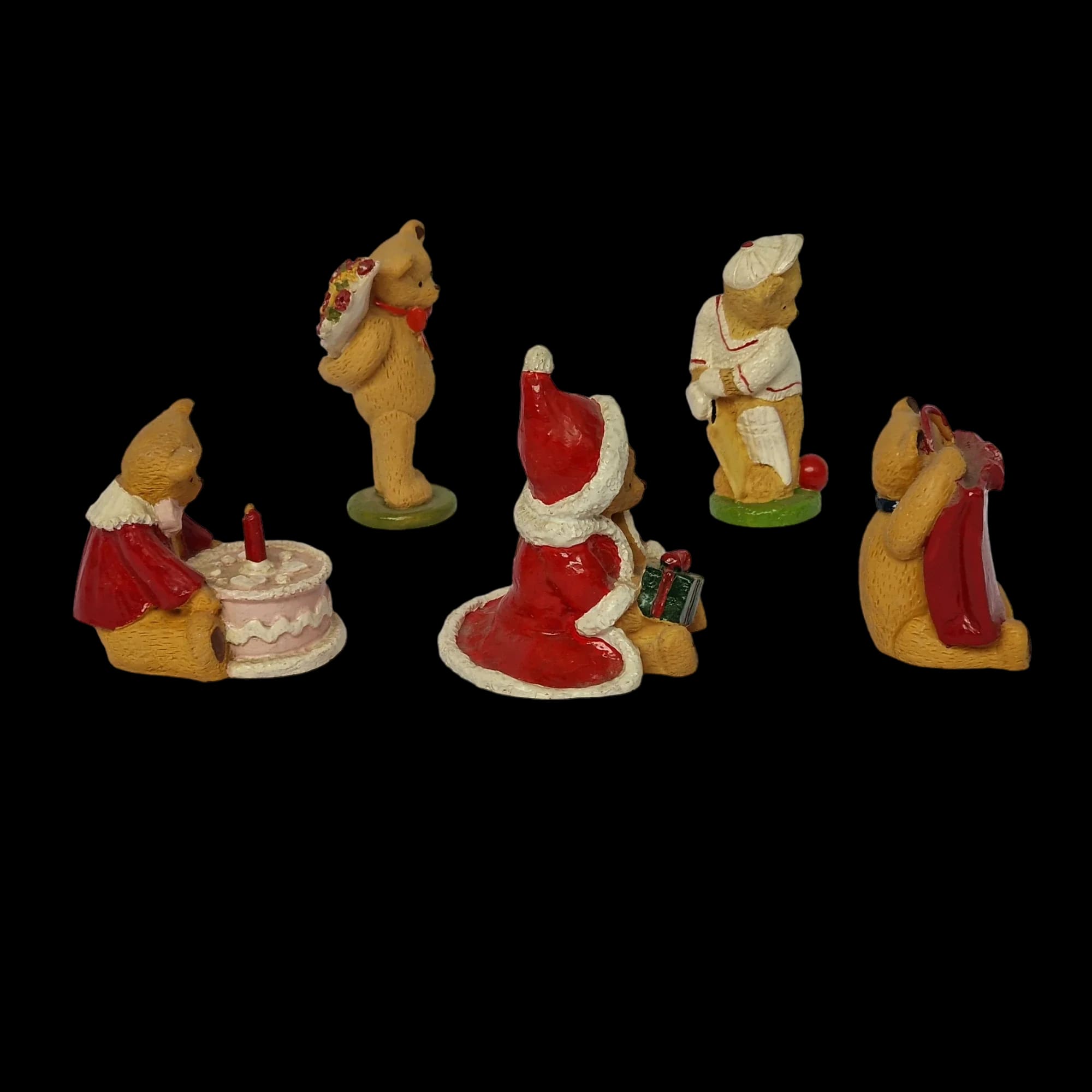 Rr Hill Five Ceramic Bear Christmas Birthday Cricket
