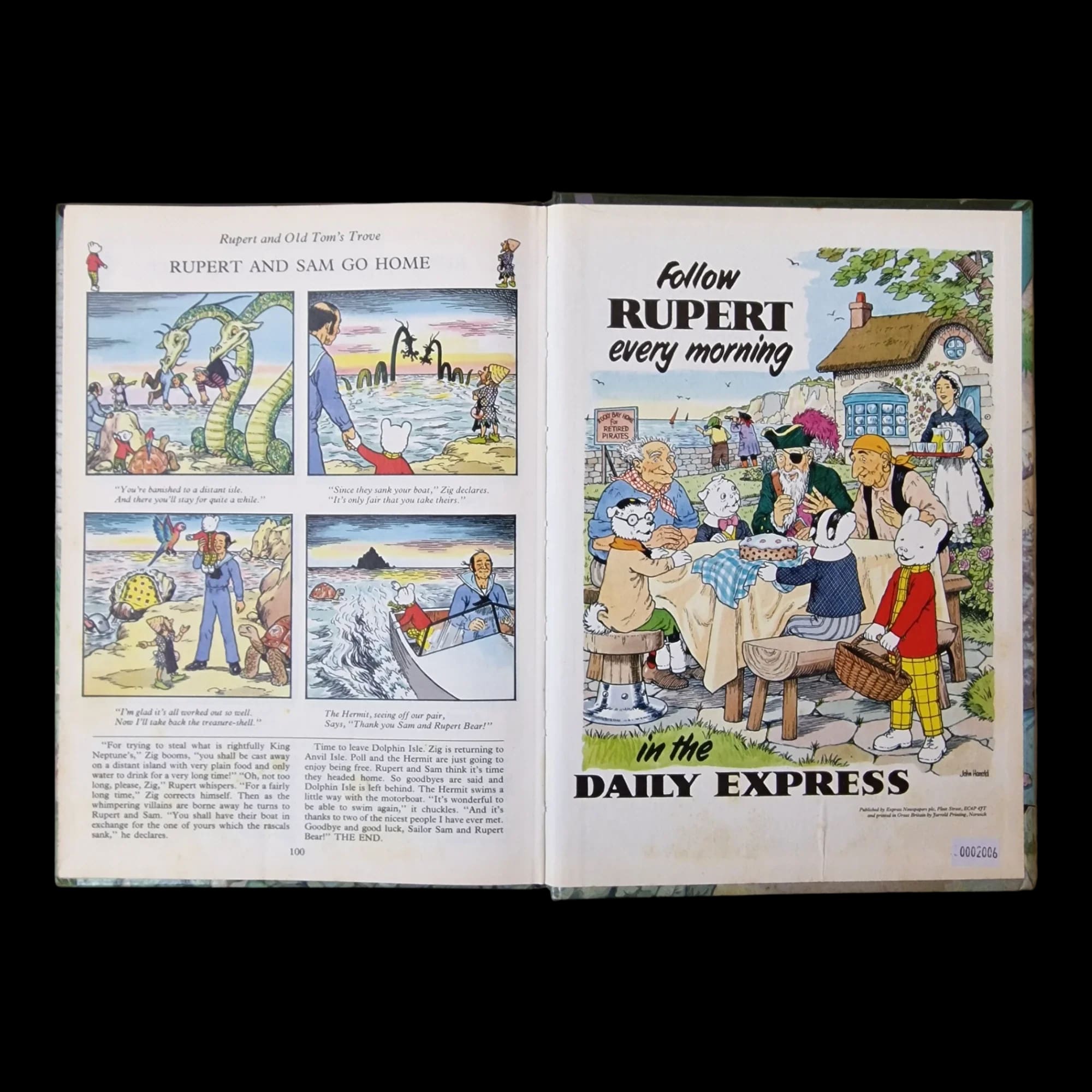 Rupert Bear Daily Express Annual 1987 John Harrold