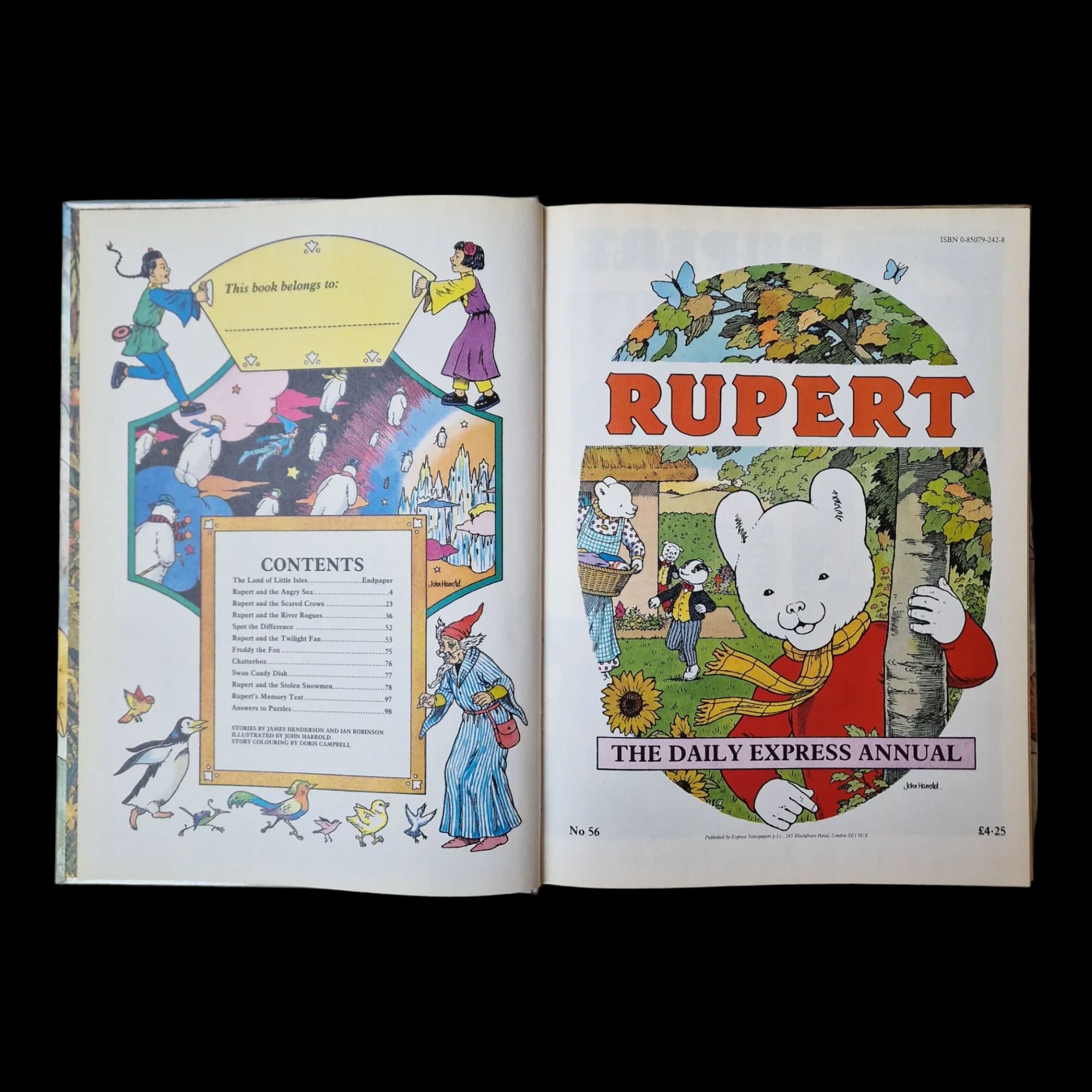 Rupert Bear Daily Express Annual 1991 John Harrold