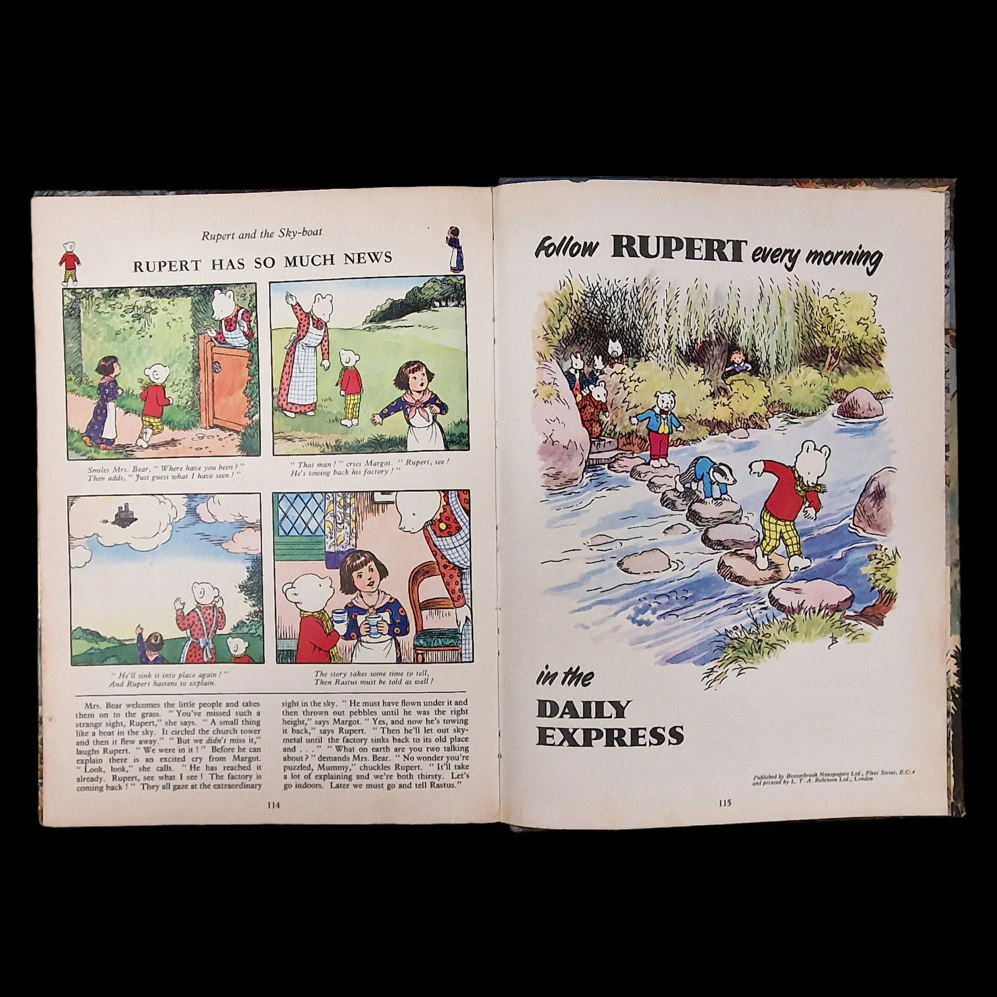 Rupert Bear Daily Express Annual 35 1970 Alfred Bestall