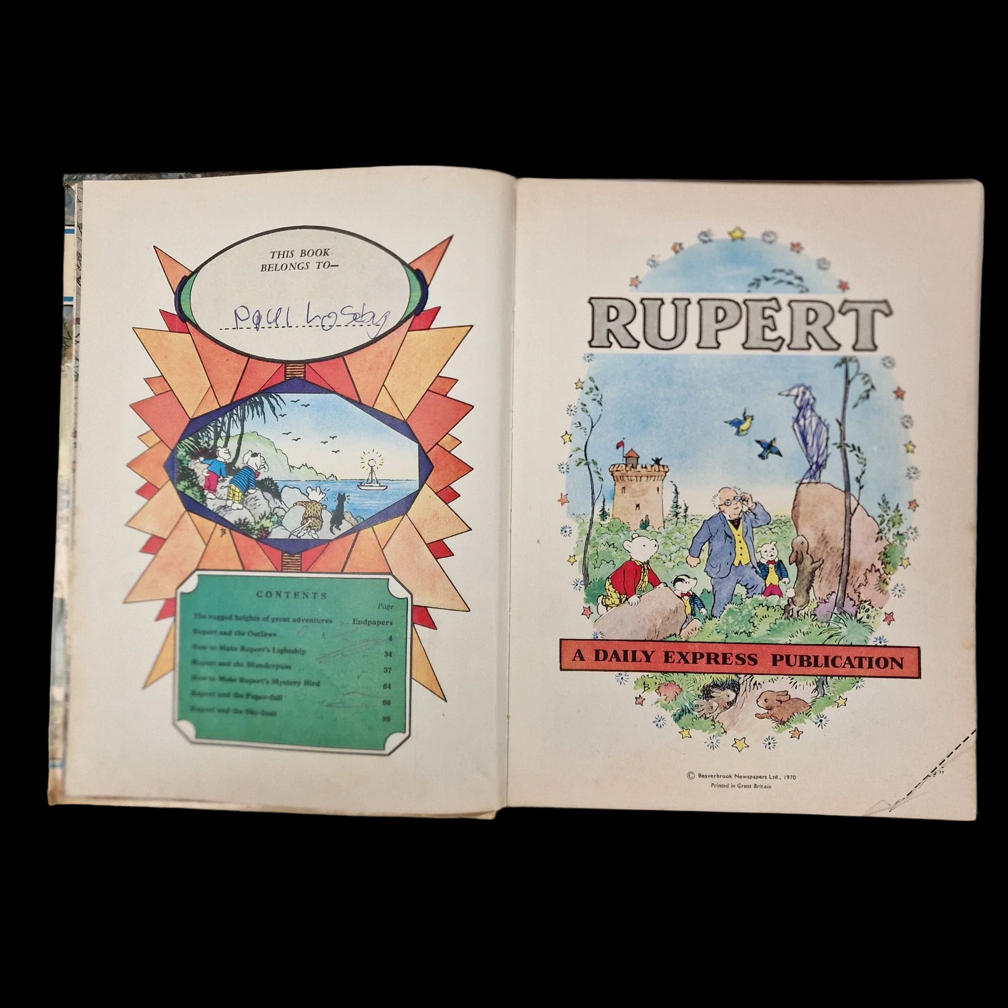 Rupert Bear Daily Express Annual 35 1970 Alfred Bestall