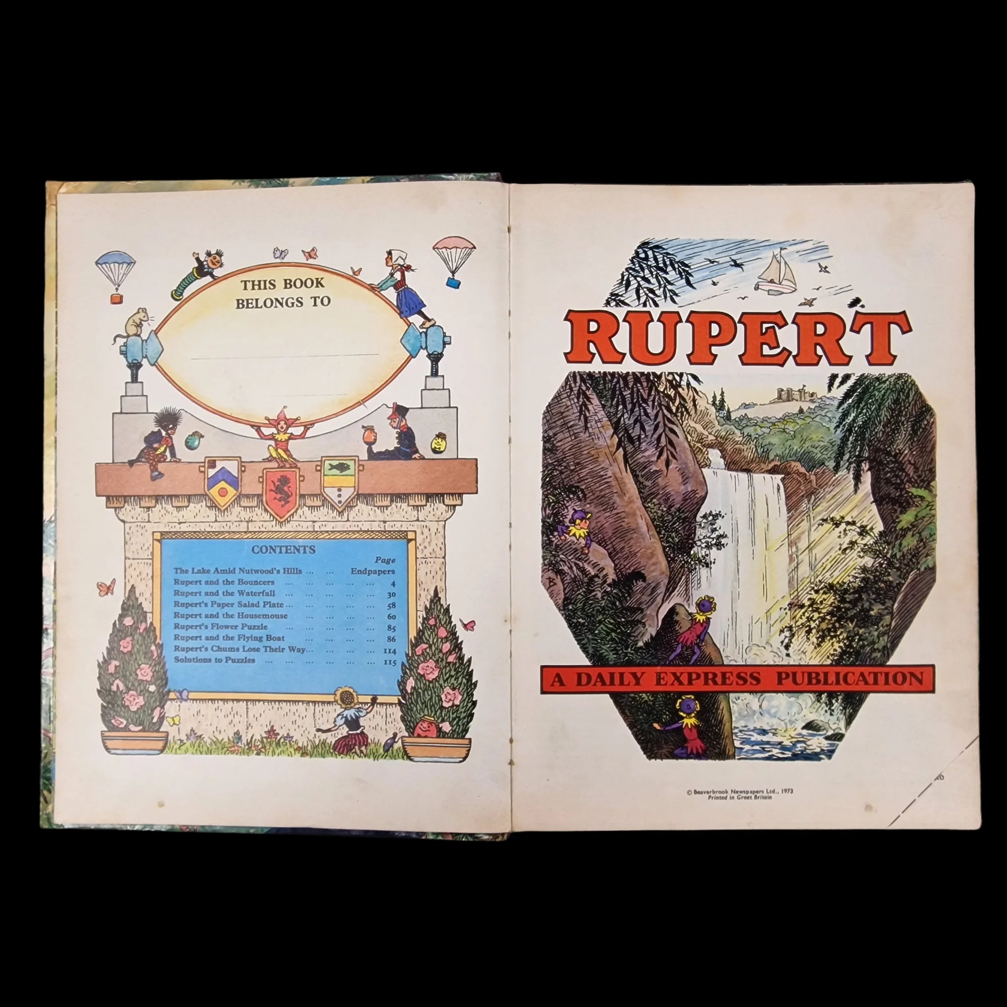 Rupert Bear Daily Express Annual 38 1973 Alfred Bestall