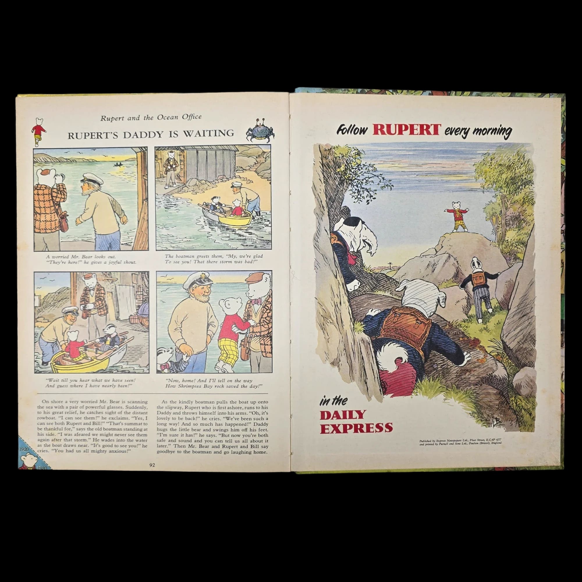Rupert Bear Daily Express Annual 45 1980 James Henderson