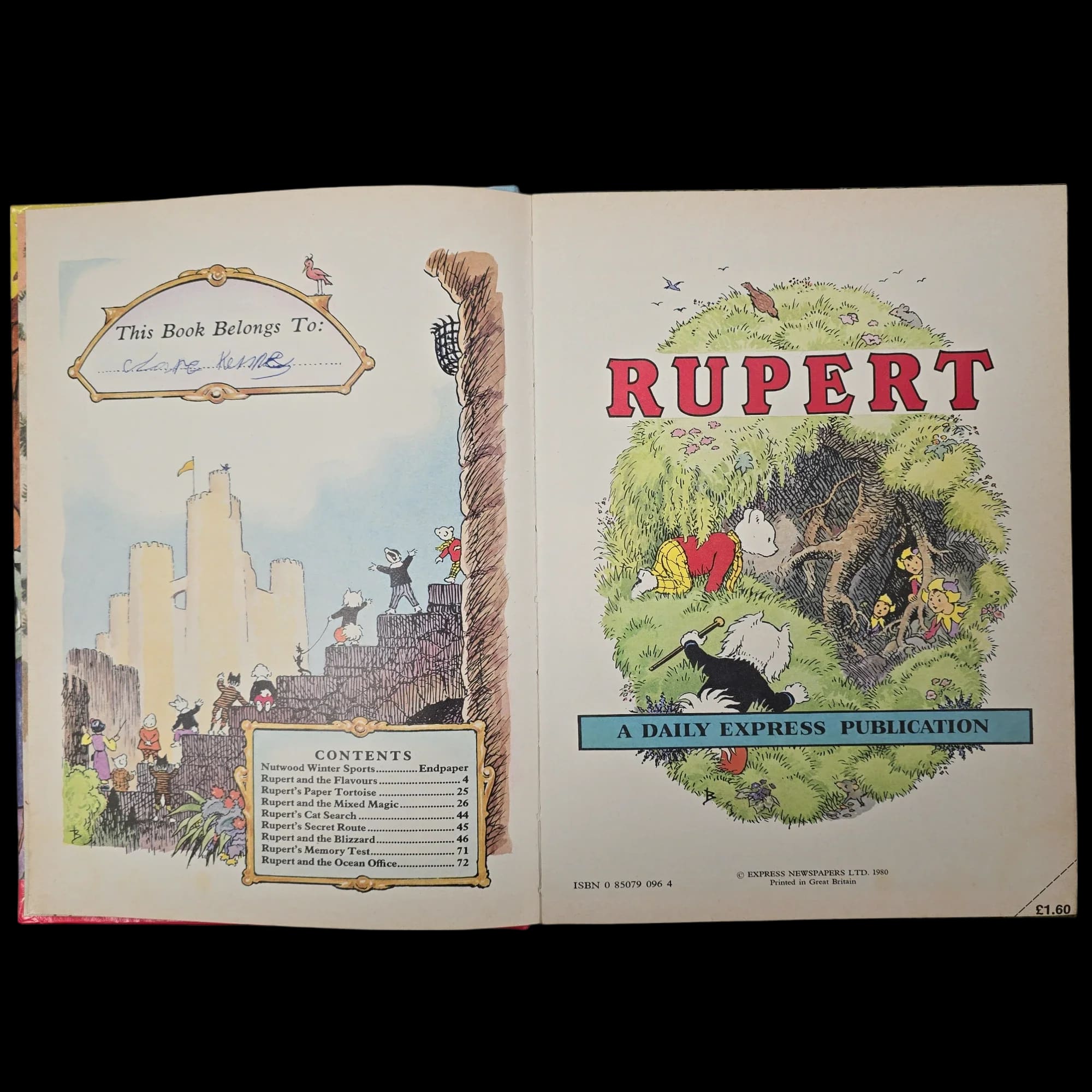 Rupert Bear Daily Express Annual 45 1980 James Henderson