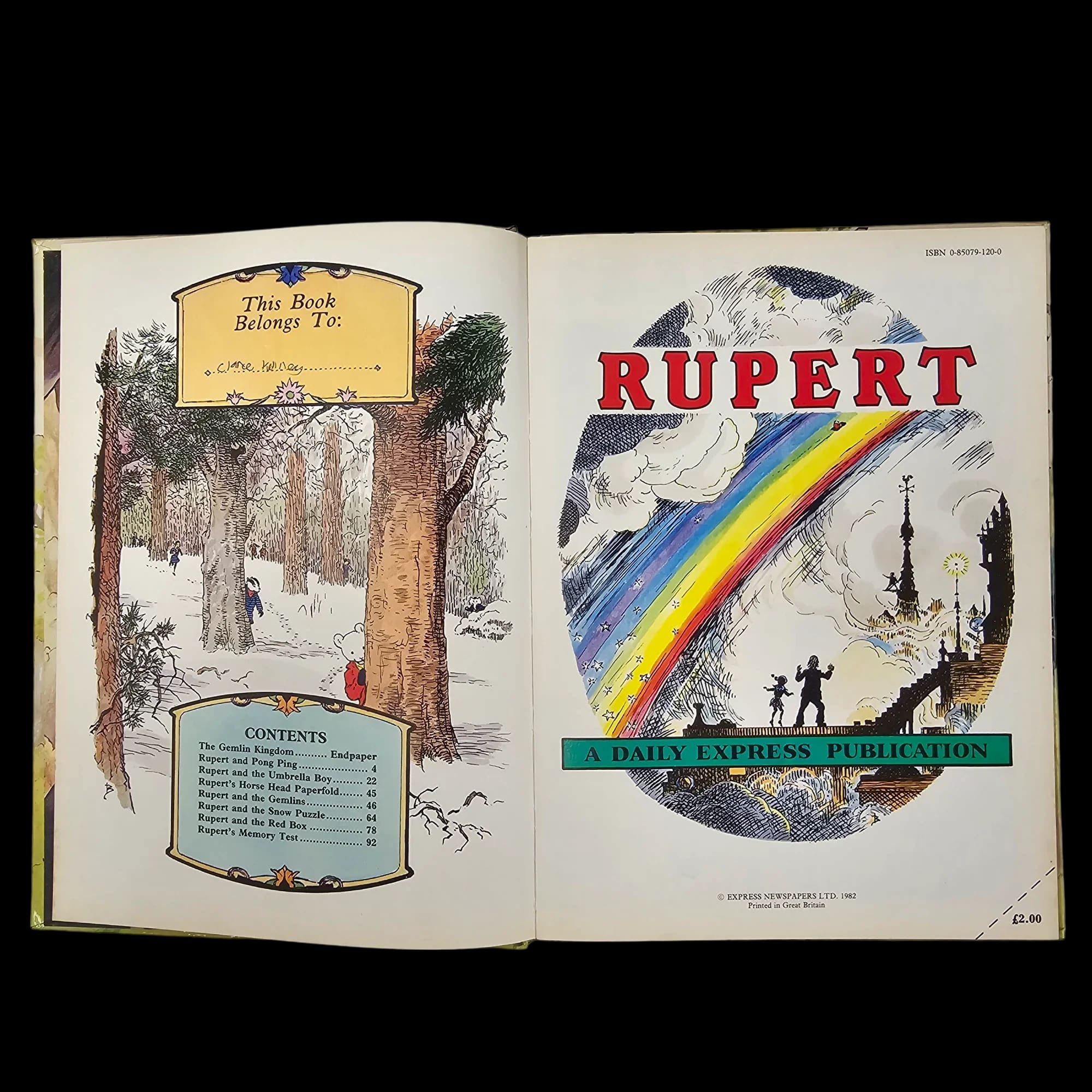 Rupert Bear Daily Express Annual 47 1982 James Henderson