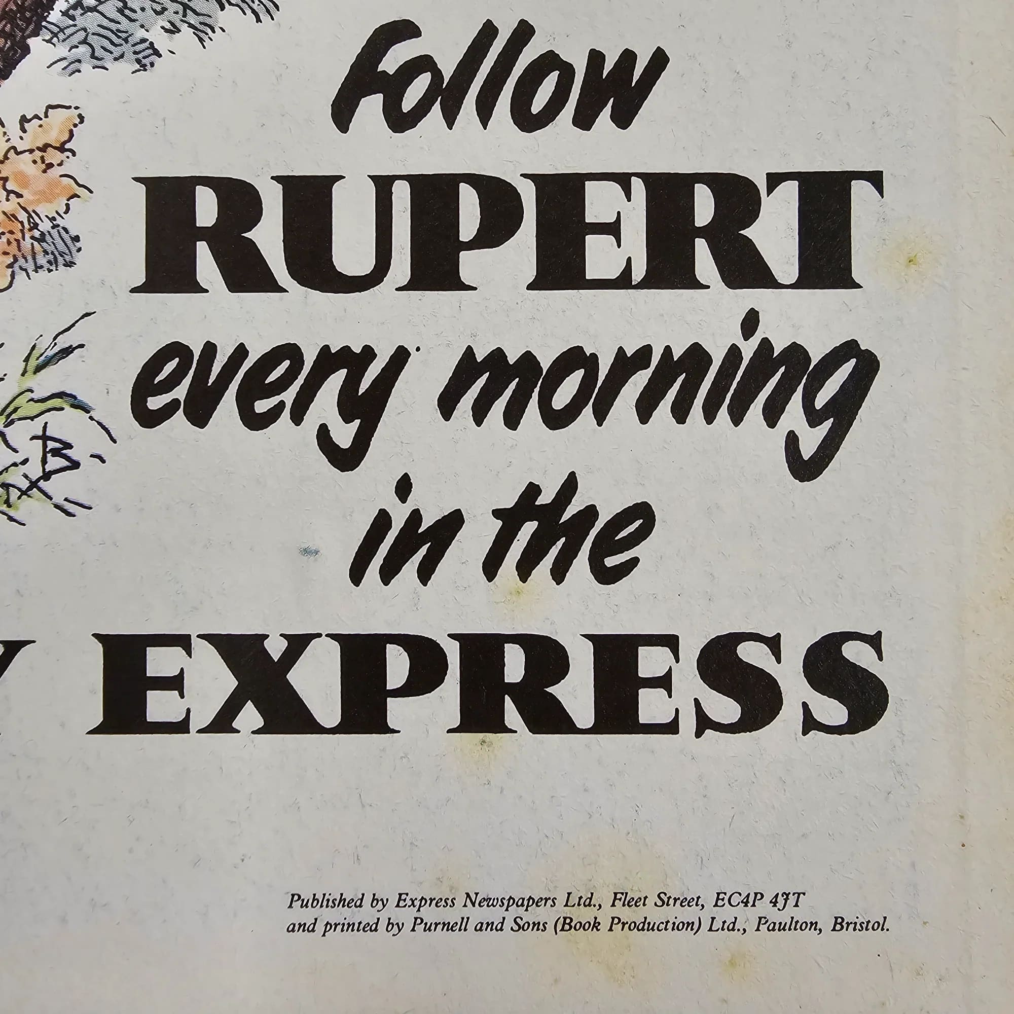 Rupert Bear Daily Express Annual 47 1982 James Henderson