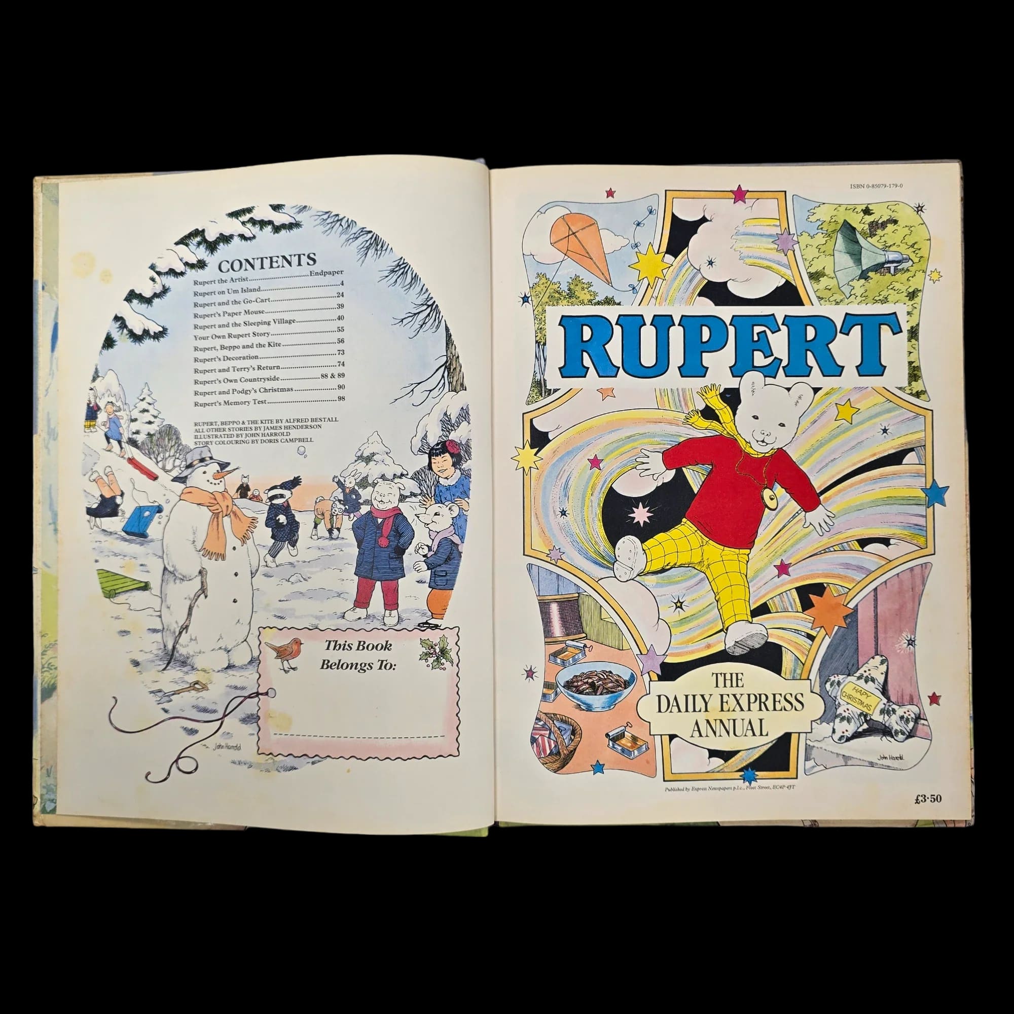 Rupert Bear Daily Express Annual 53 1988 James Henderson