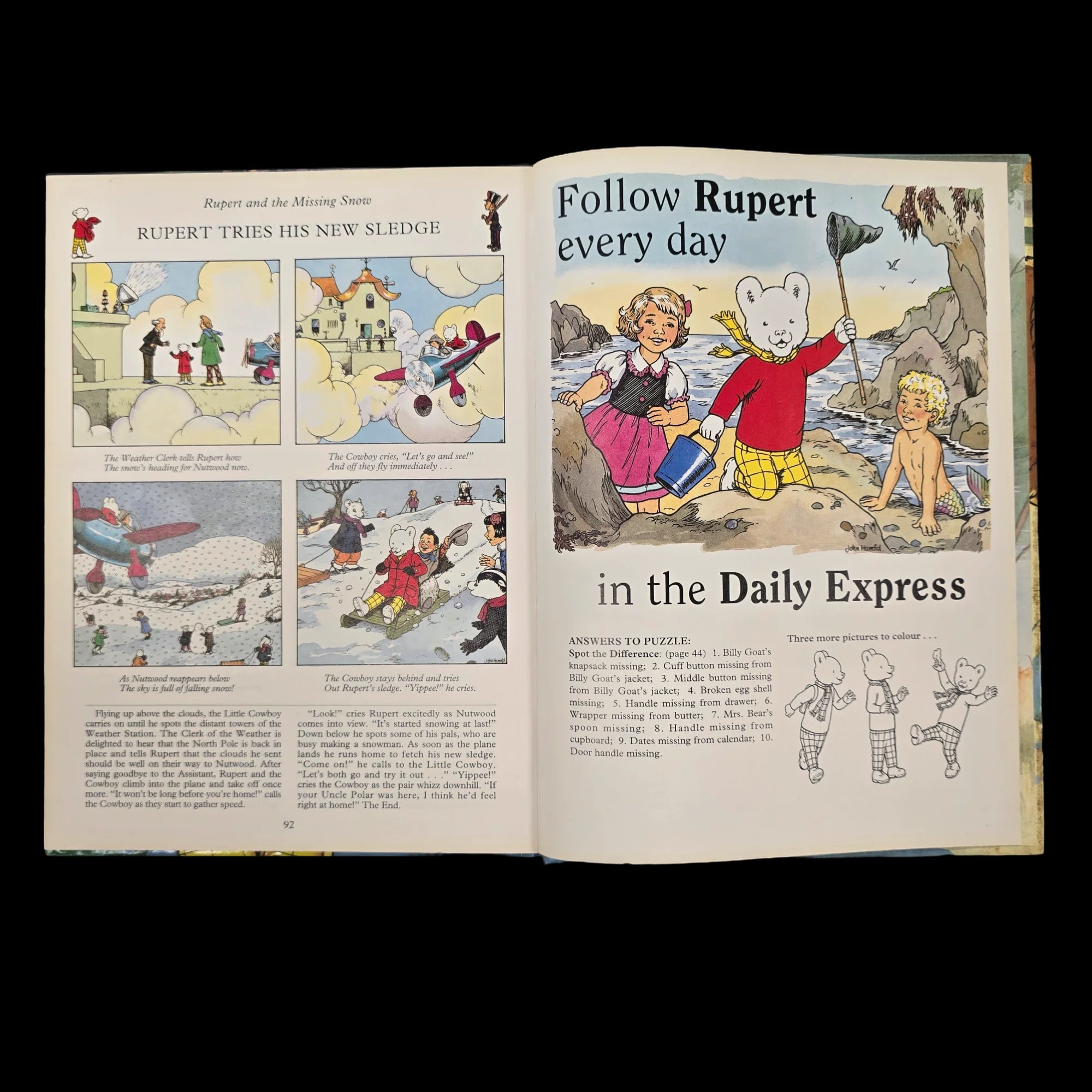 Rupert Bear Daily Express Annual 57 1992 1874507007 Vintage