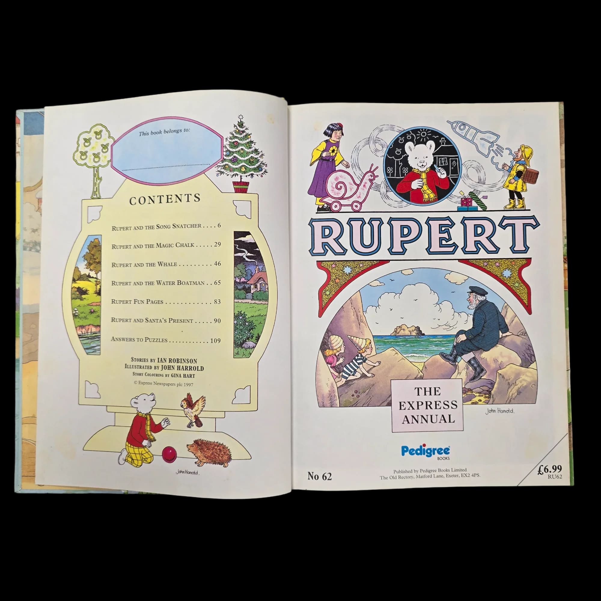 Rupert Bear Daily Express Annual 62 1997 1874507856 Vintage