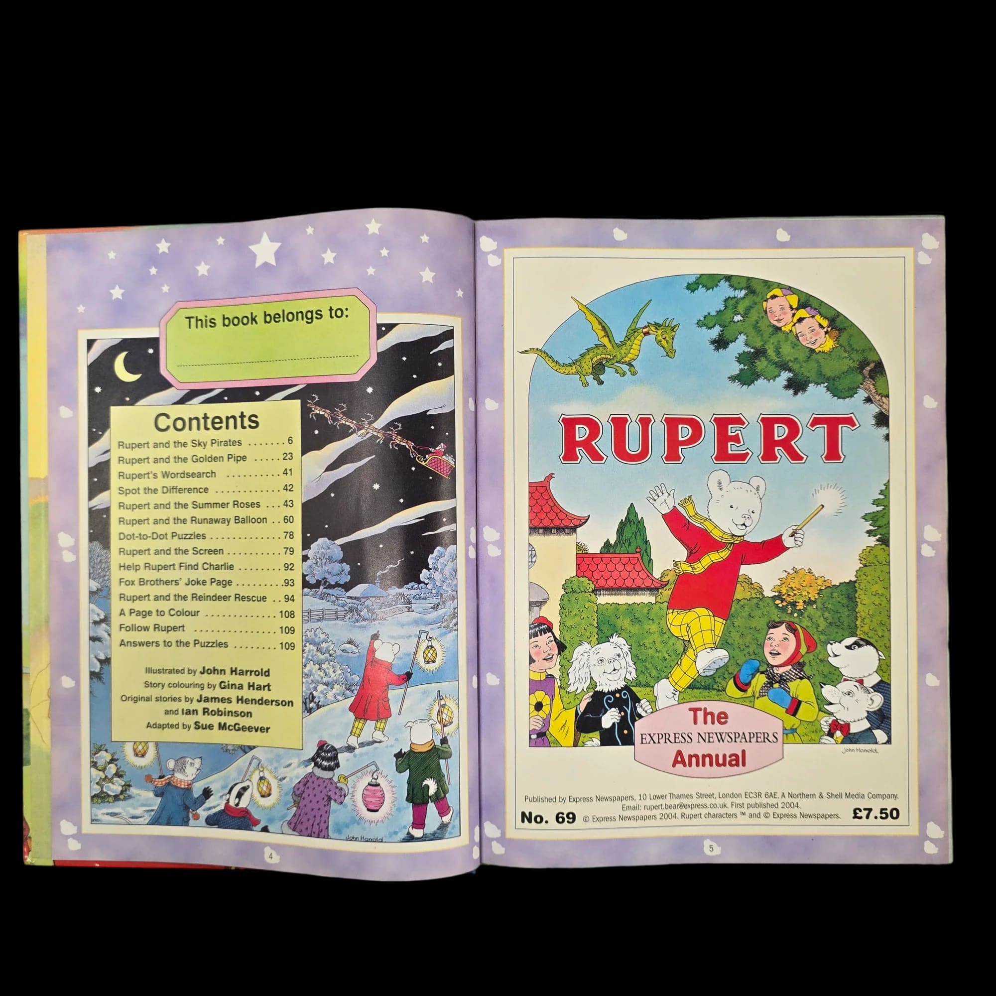 Rupert Bear Daily Express Annual 69 2004 0850793009 Vintage