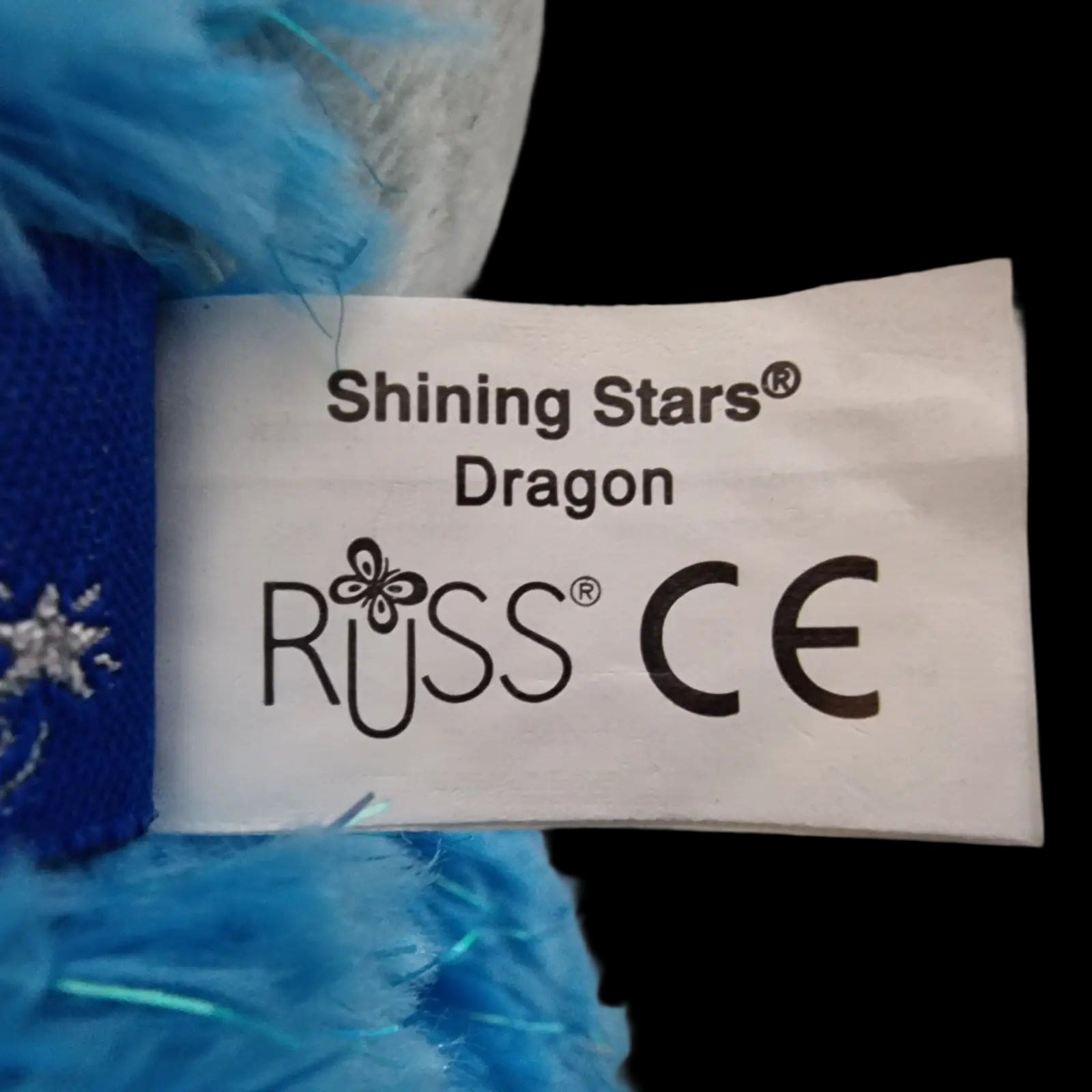 Russ Berrie Shining Stars Dragon Plush Cuddly Soft Toy Kids