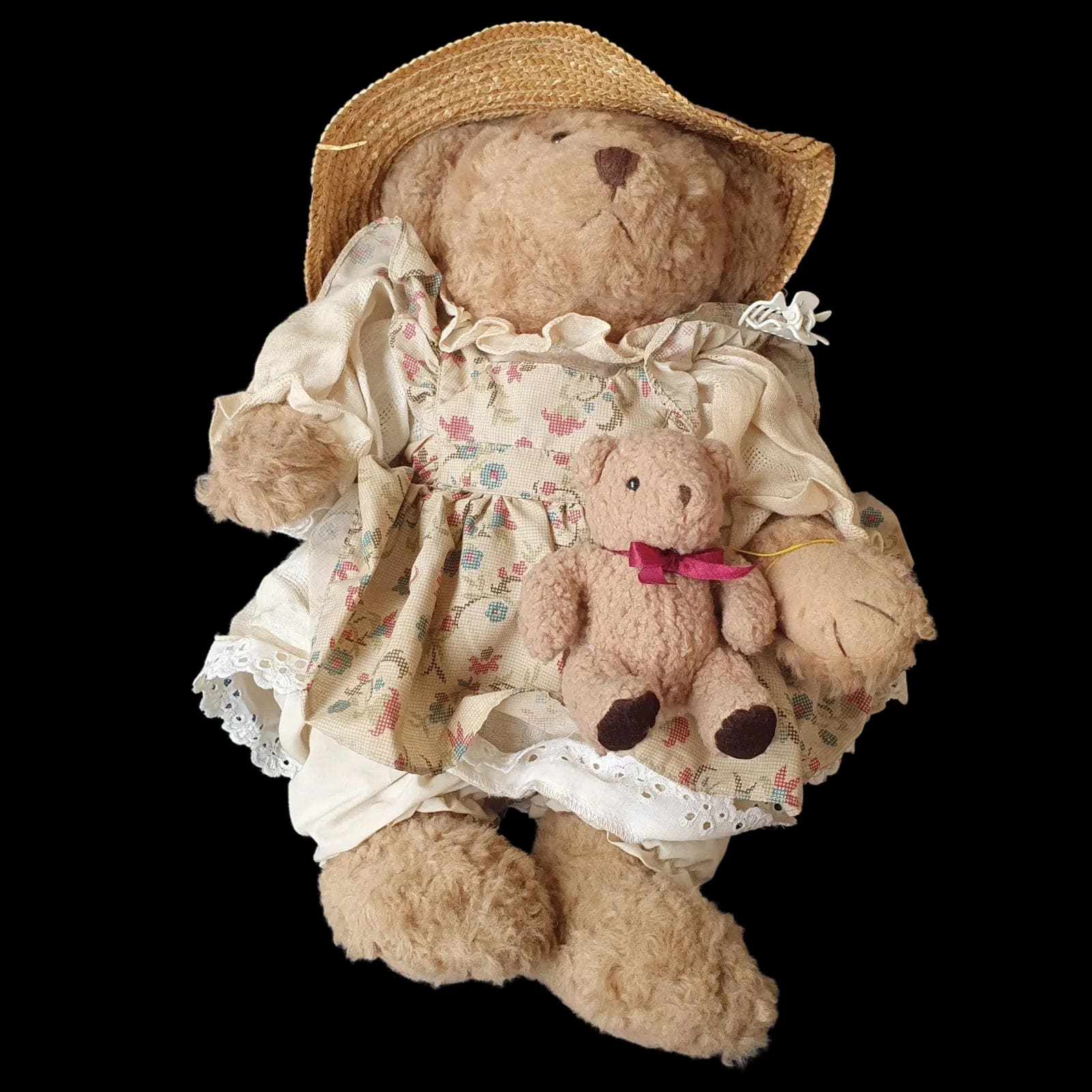 Russ Mrs Bird Song Jointed Plush Teddy Bear Soft Vintage