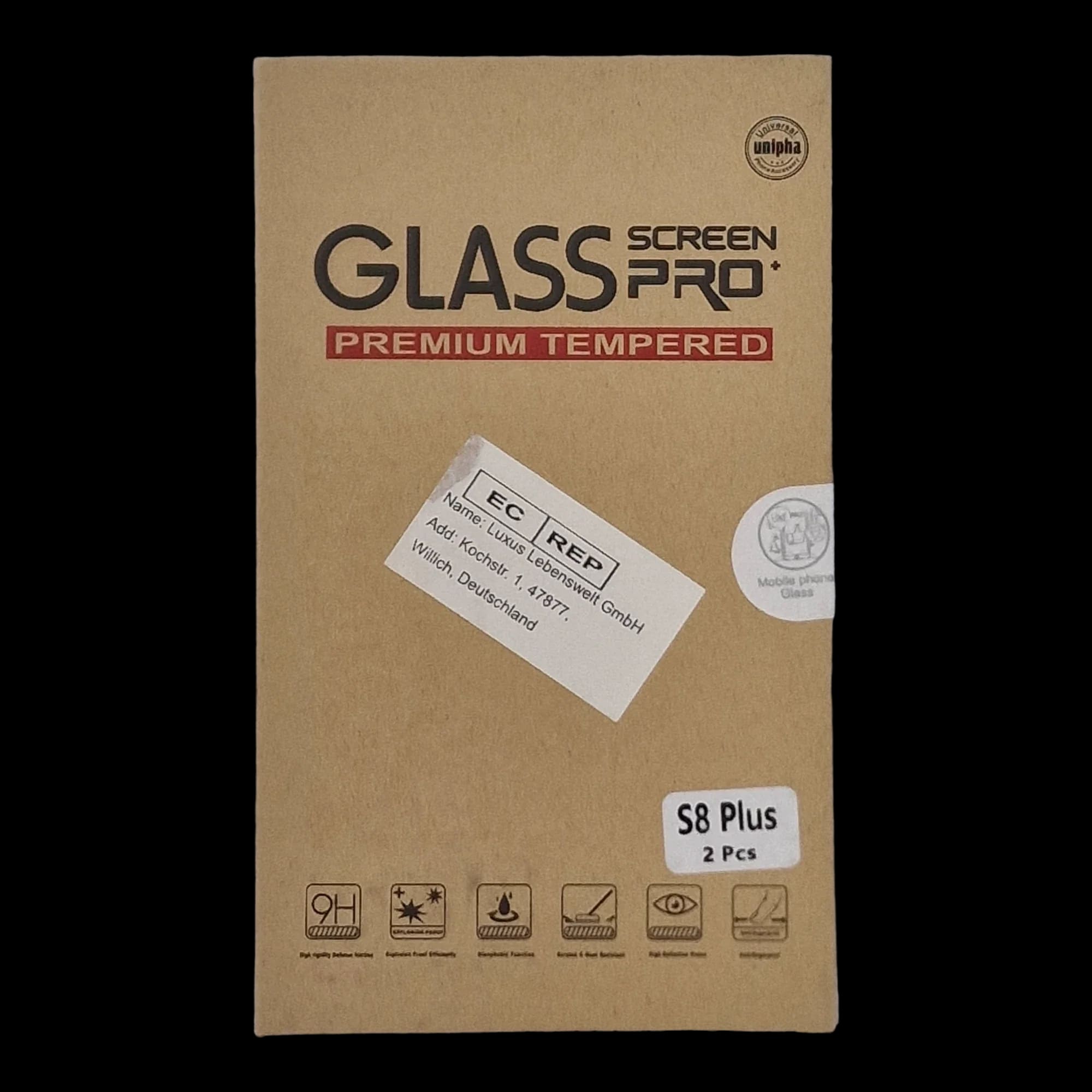 Samsung Galaxy S8 Plus Unipha Mobile Phone Screen Protector